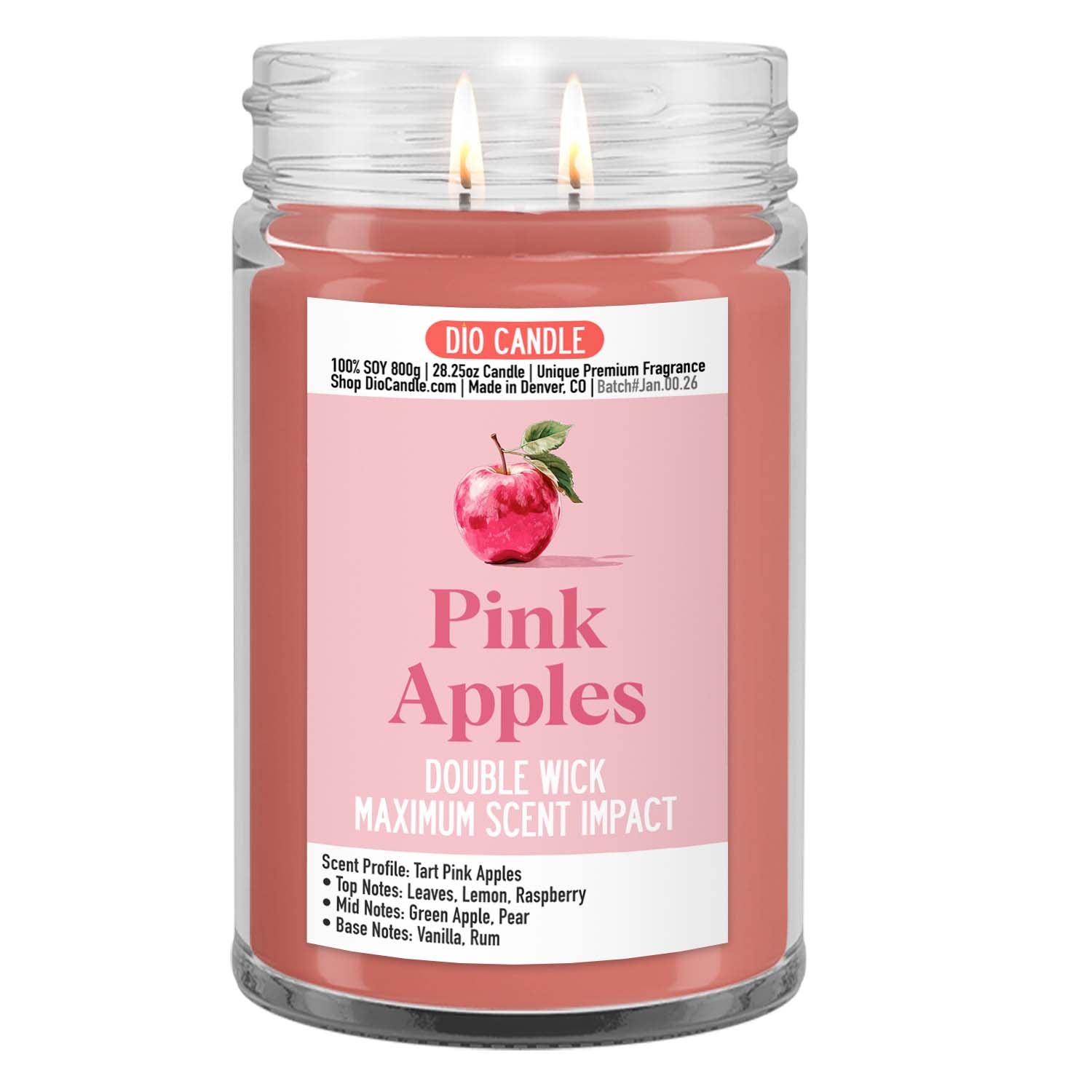 Pink Apples Candle