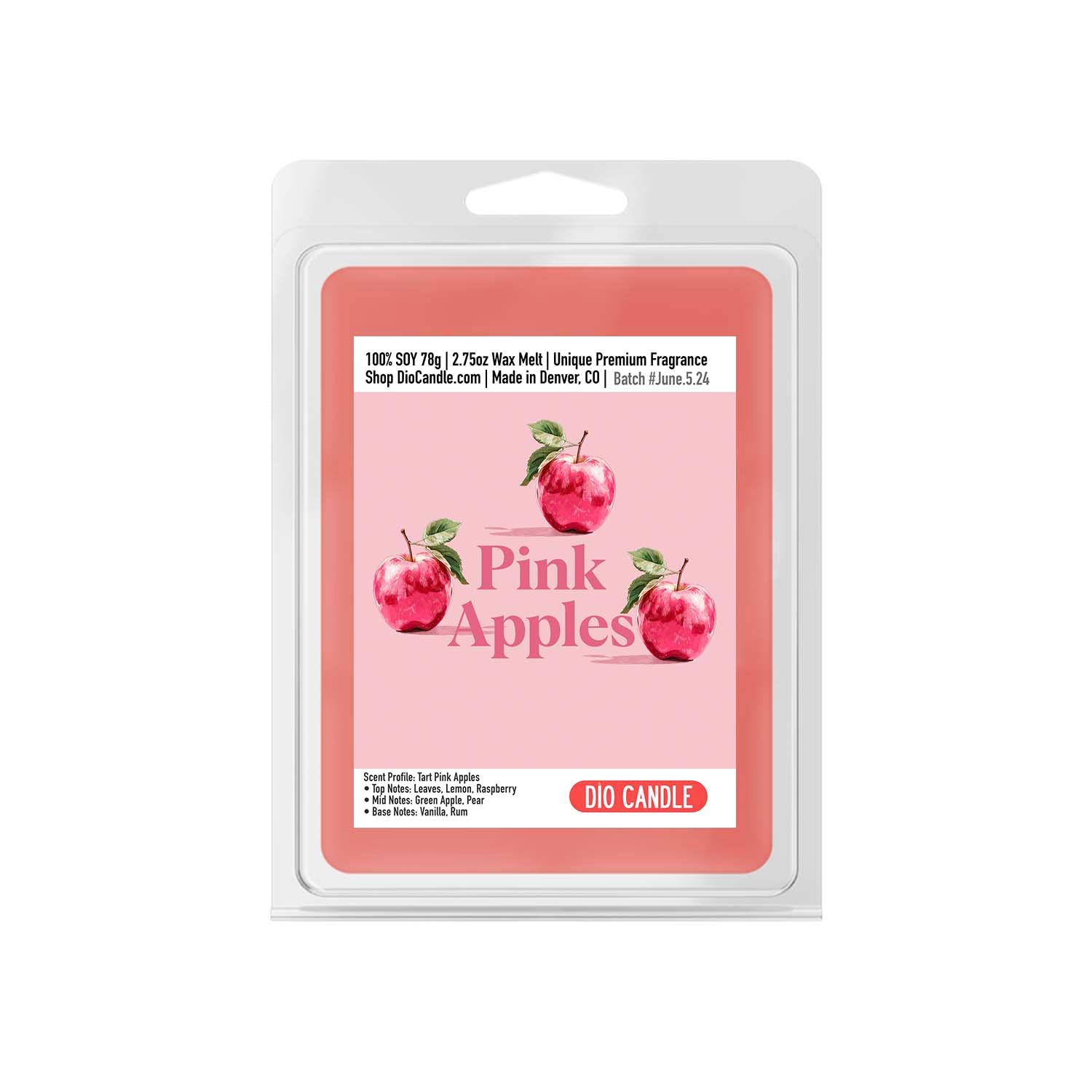 Pink Apples Candle