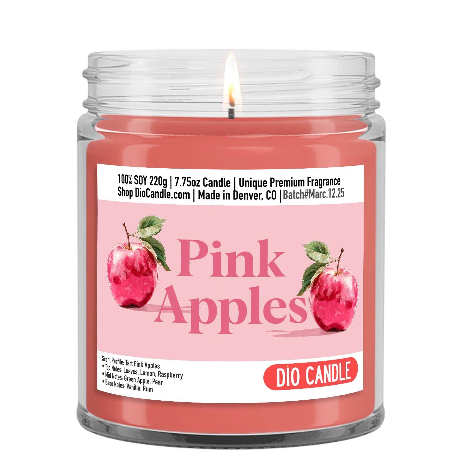 Pink Apples Candle