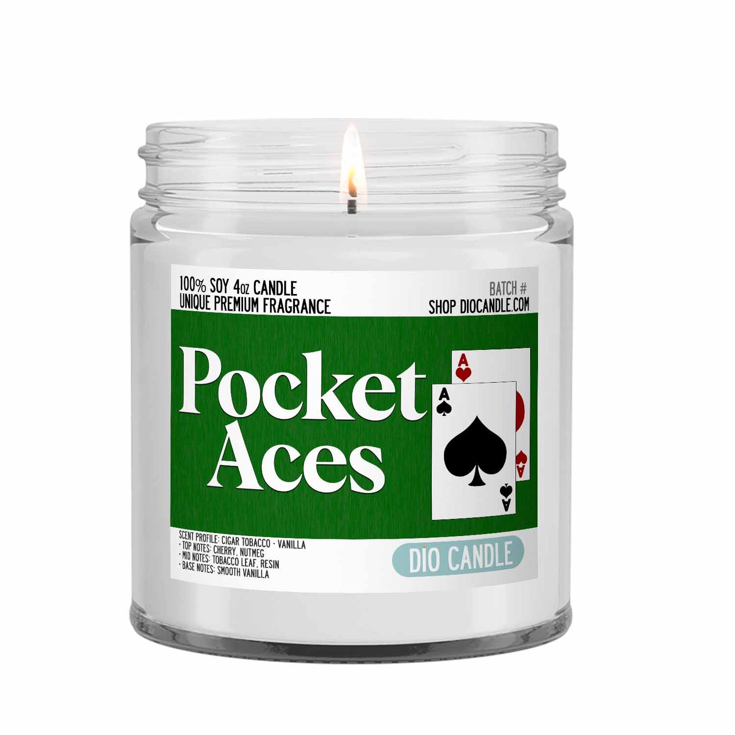 Pocket Aces Candle