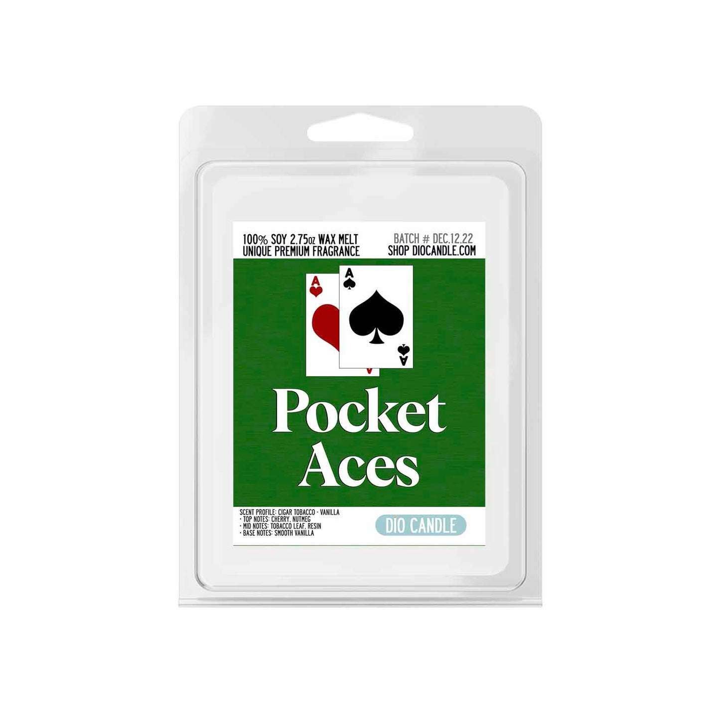 Pocket Aces Candle