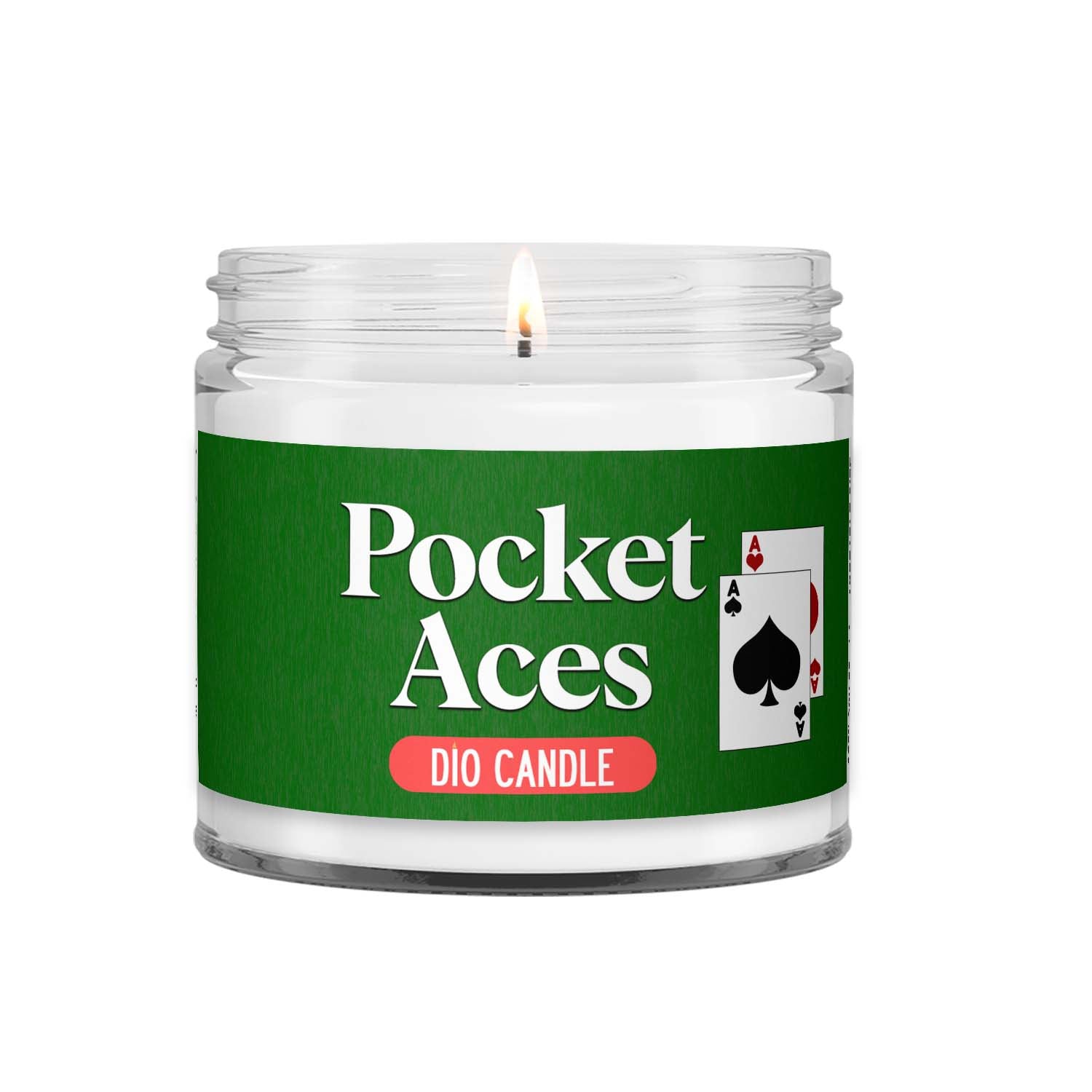 Pocket Aces Candle