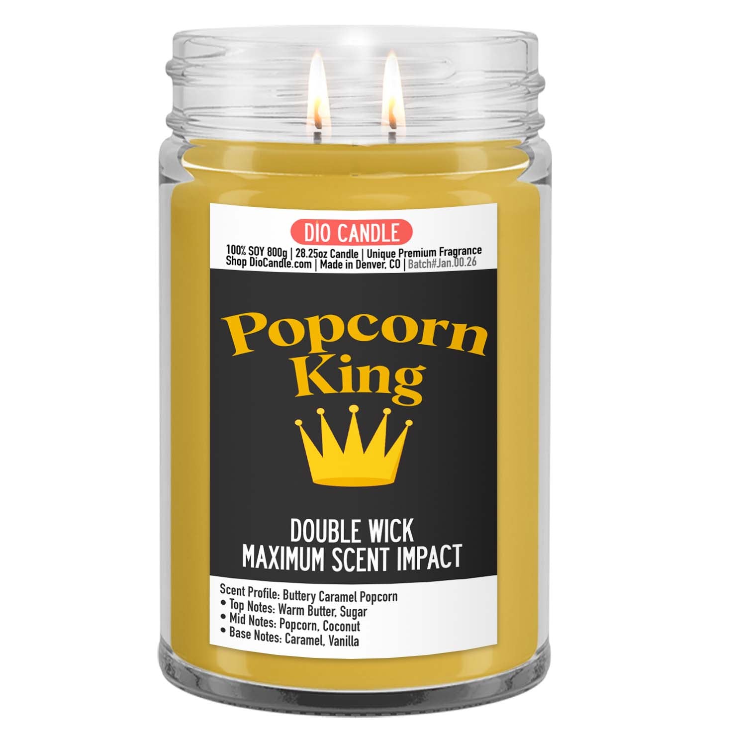 Popcorn King Candle