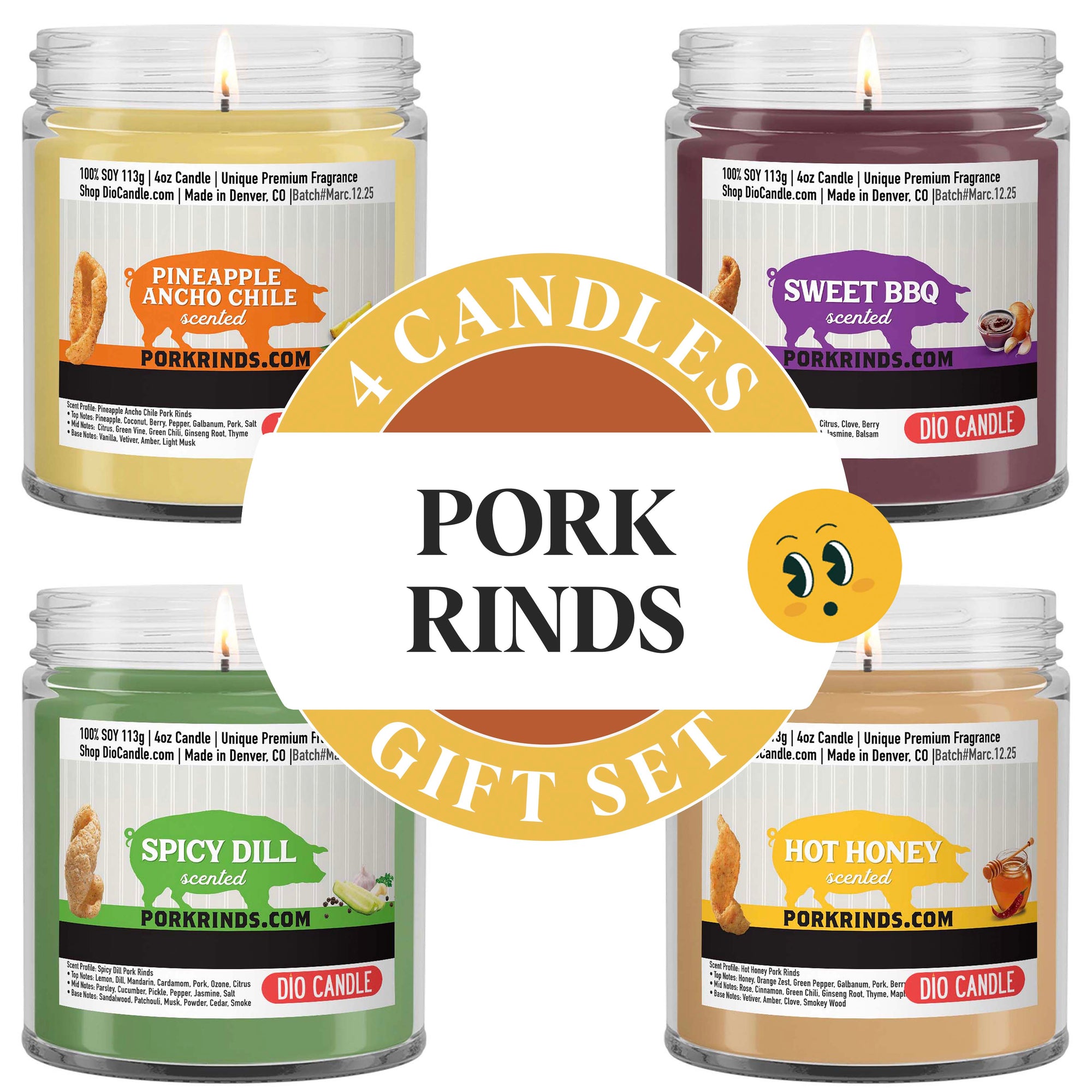 Official Pork Rinds Candle Gift Set