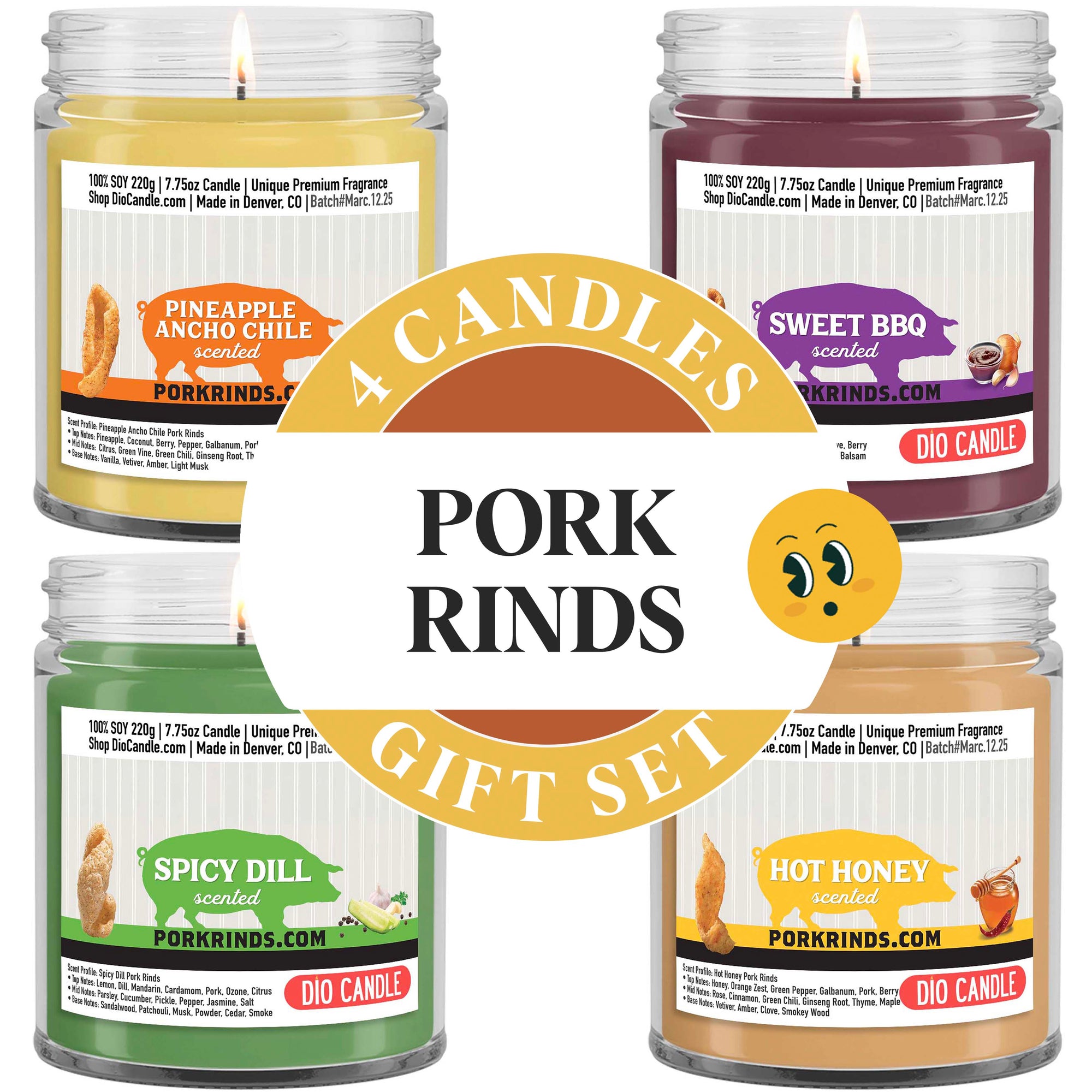 Official Pork Rinds Candle Gift Set