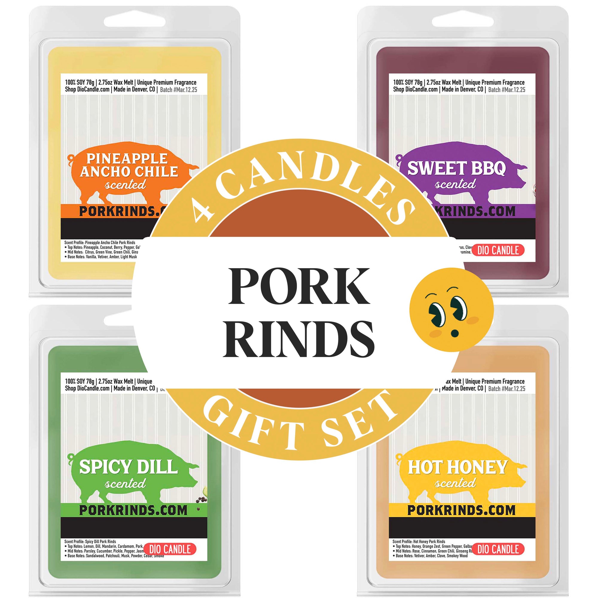 Official Pork Rinds Candle Gift Set