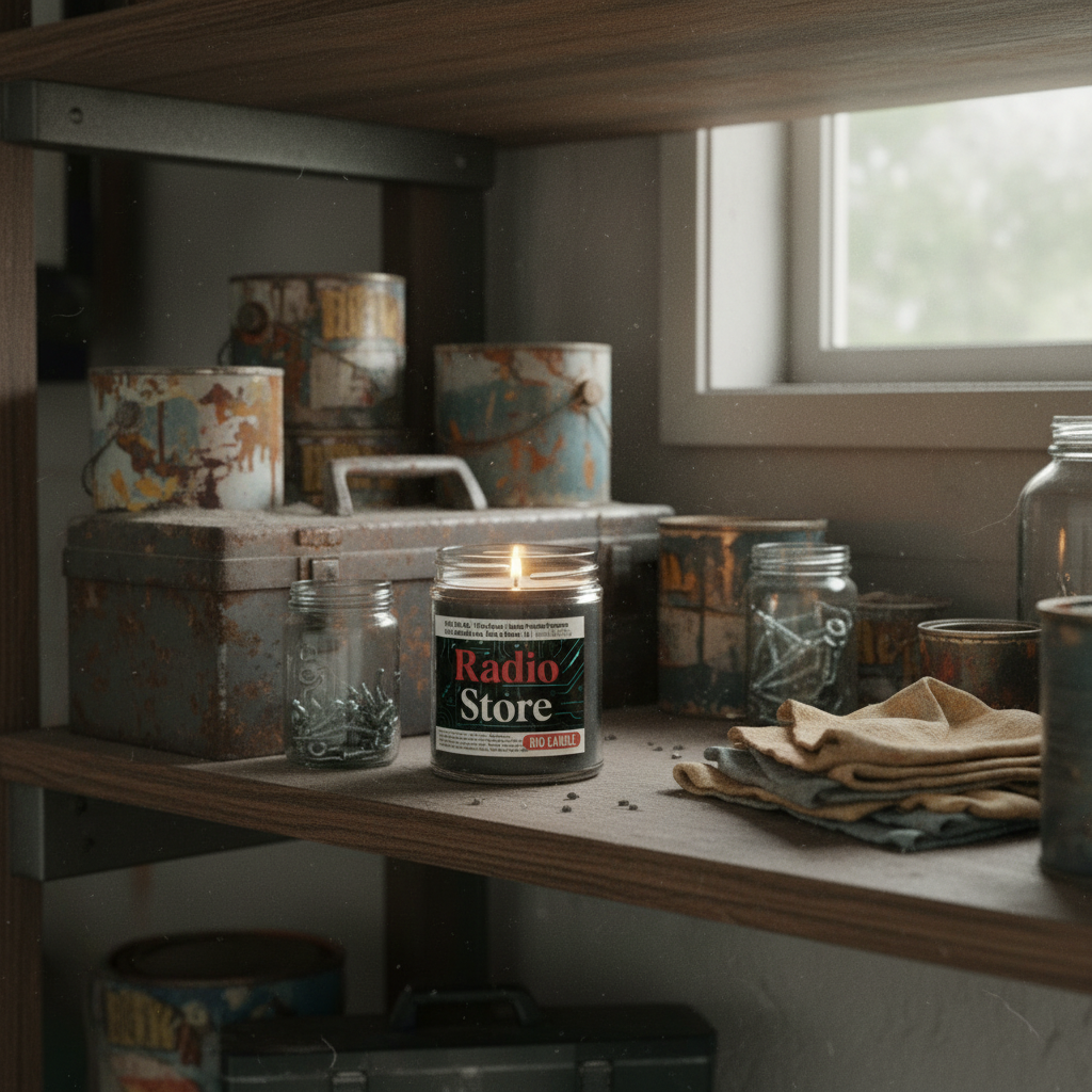 Radio Store Candle