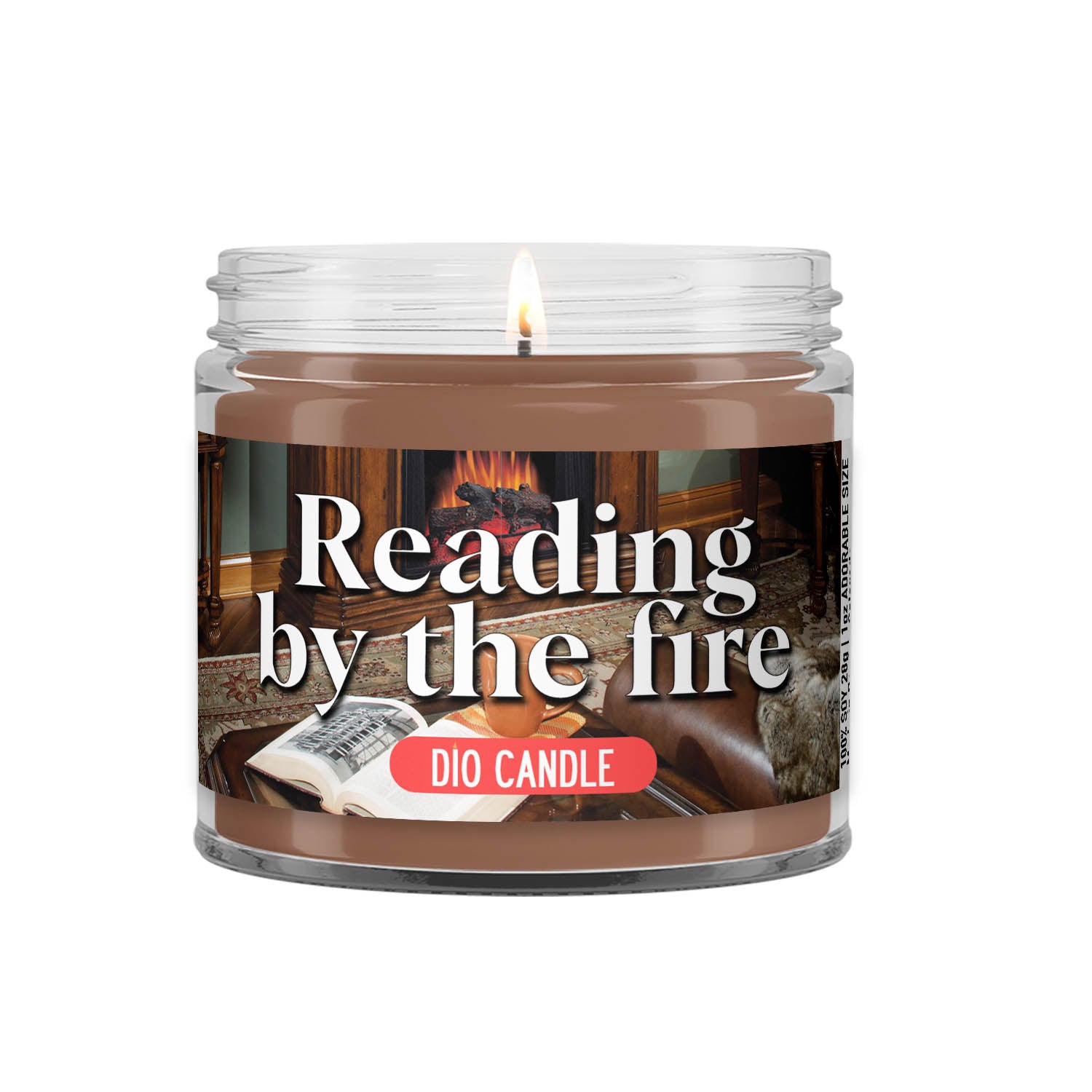 Reading by the Fire Candle