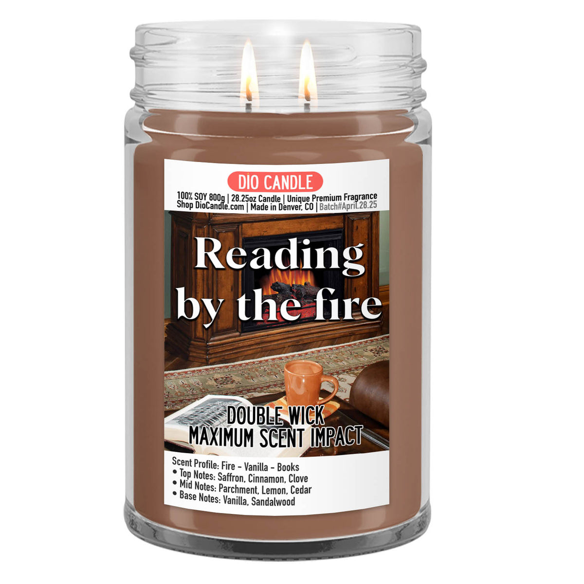 Reading by the Fire Candle