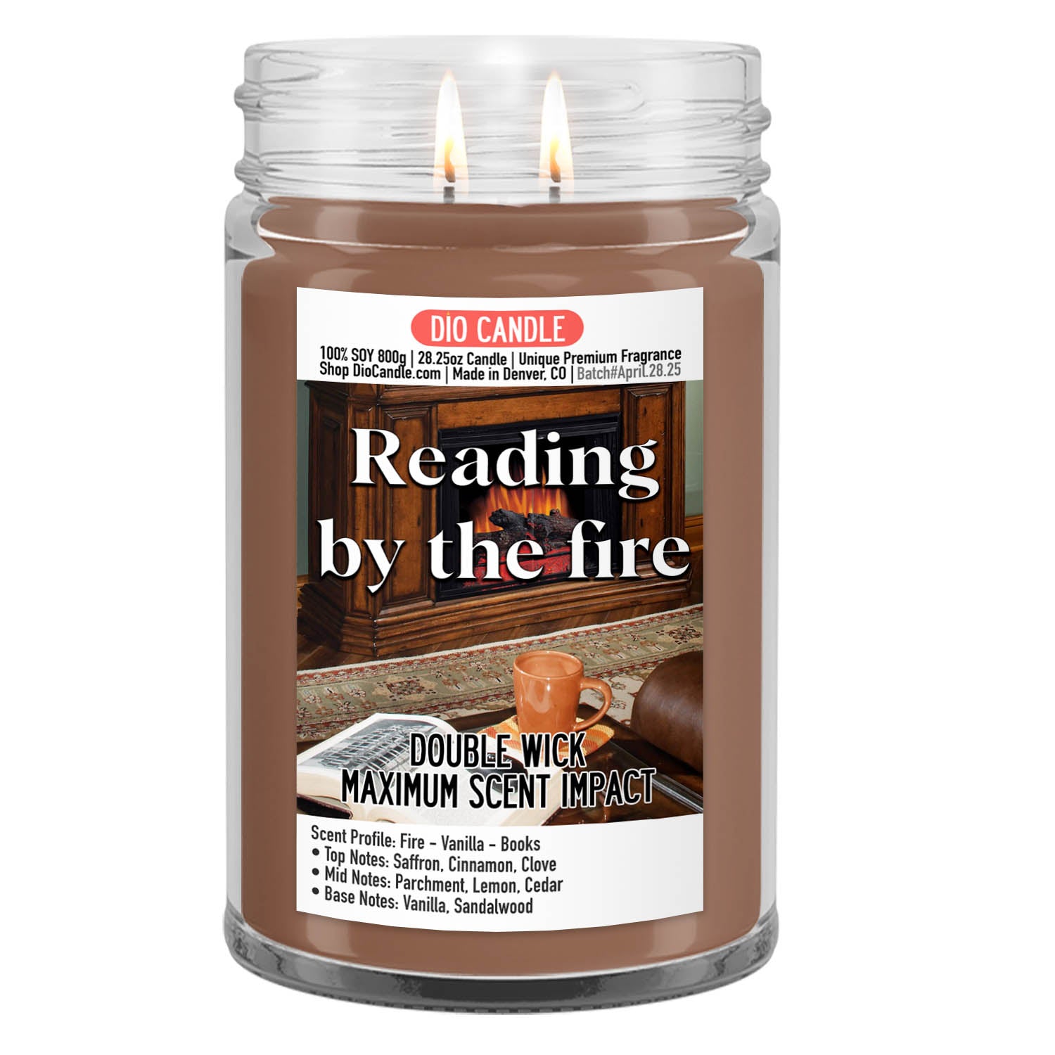Reading by the Fire Candle