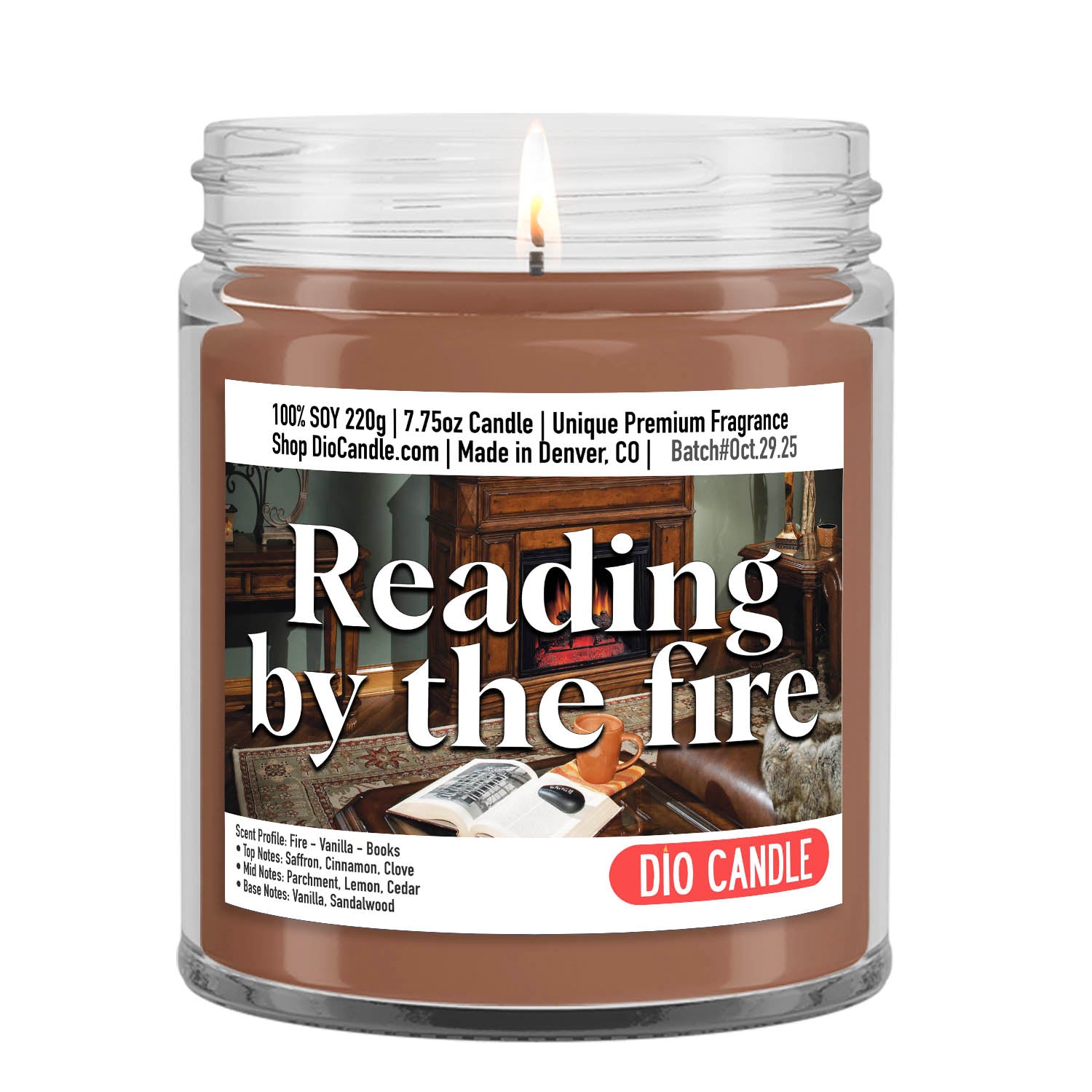 Reading by the Fire Candle