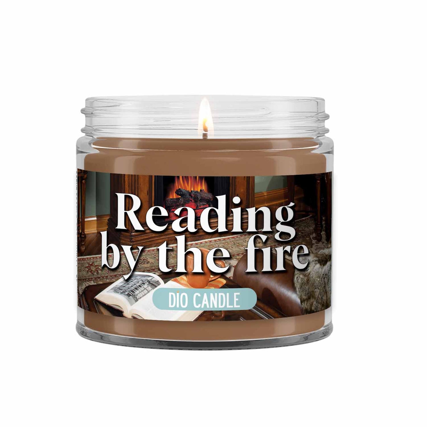 Reading by the Fire Candle