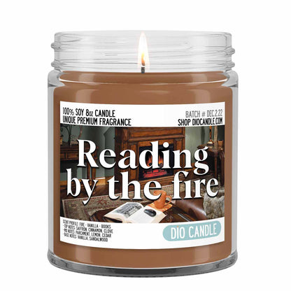 Reading by the Fire Candle