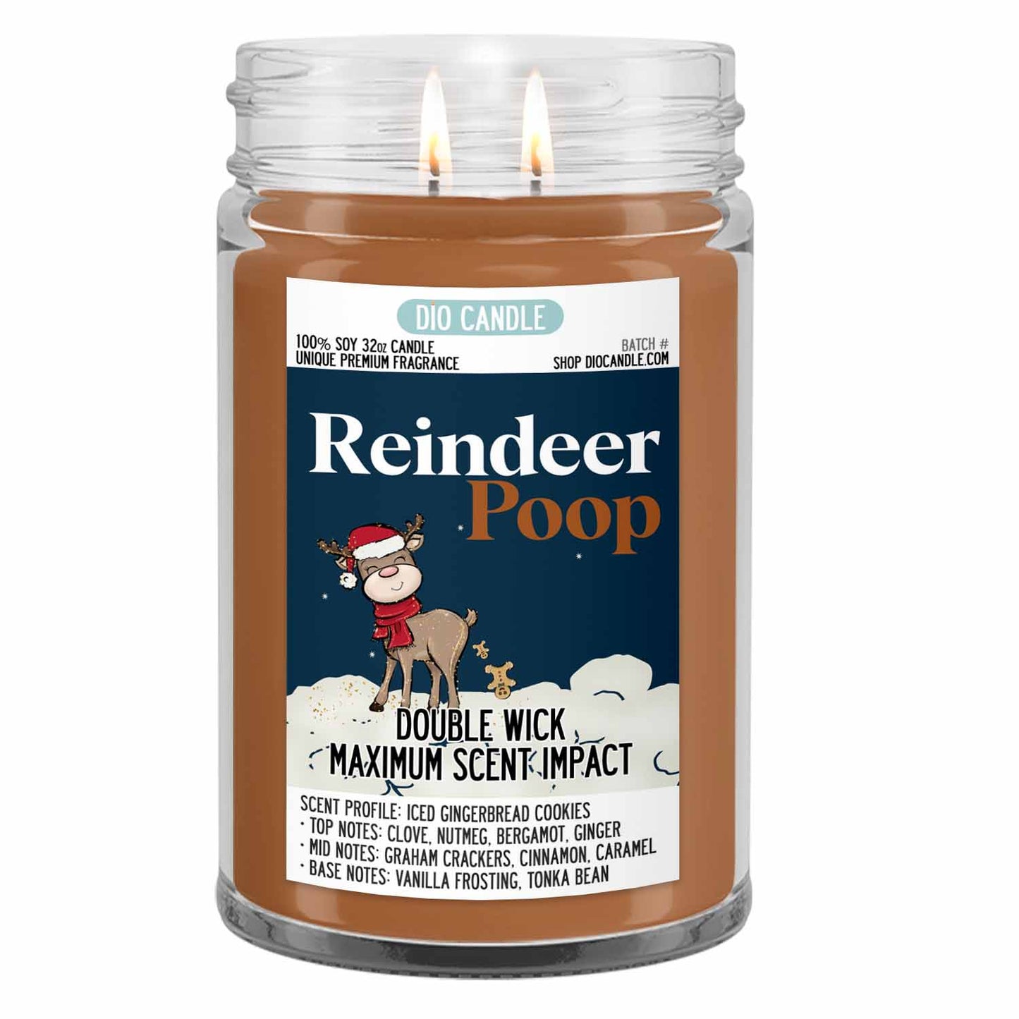 Reindeer Poop Candle