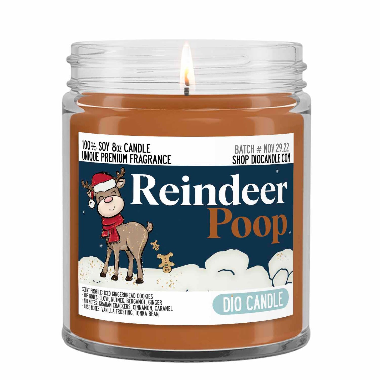 Reindeer Poop Candle