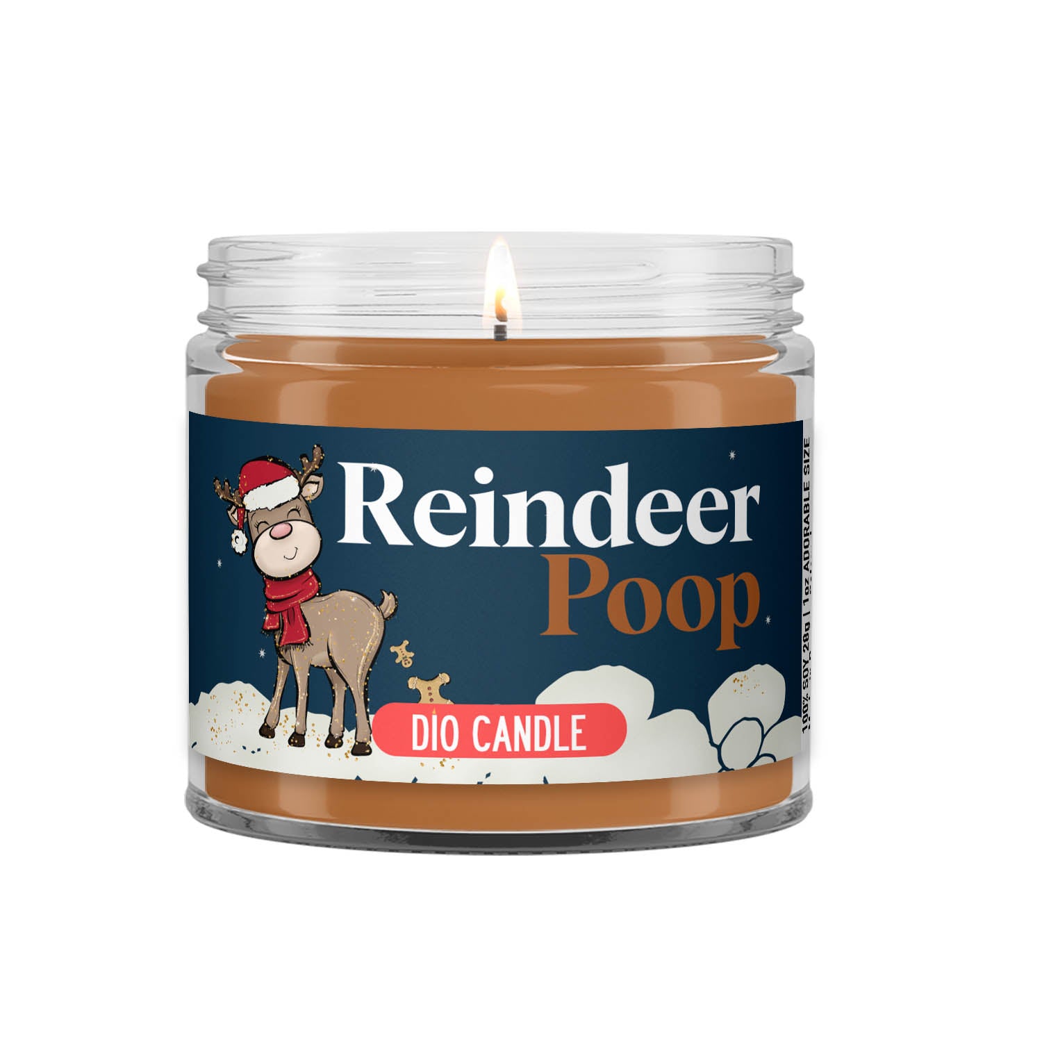 Reindeer Poop Candle