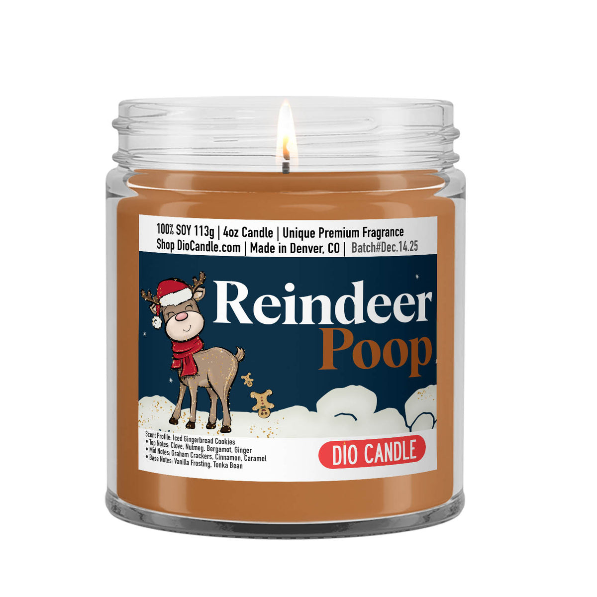 Reindeer Poop Candle