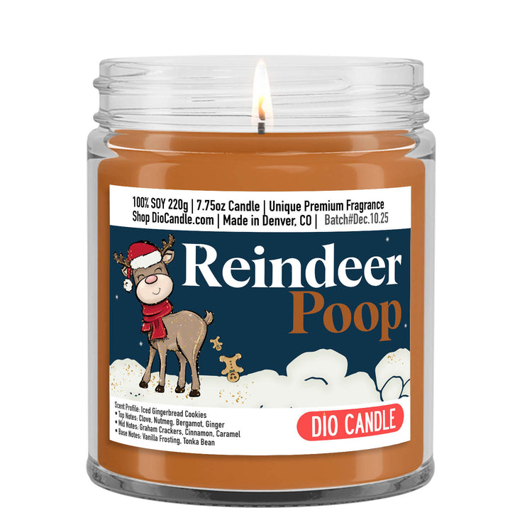 Reindeer Poop Candle
