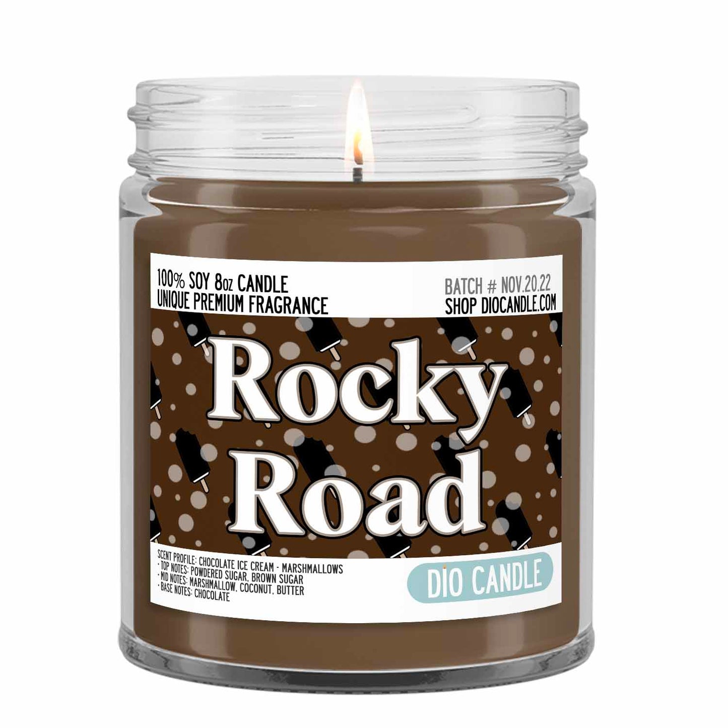 Rocky Road Ice Cream Candle