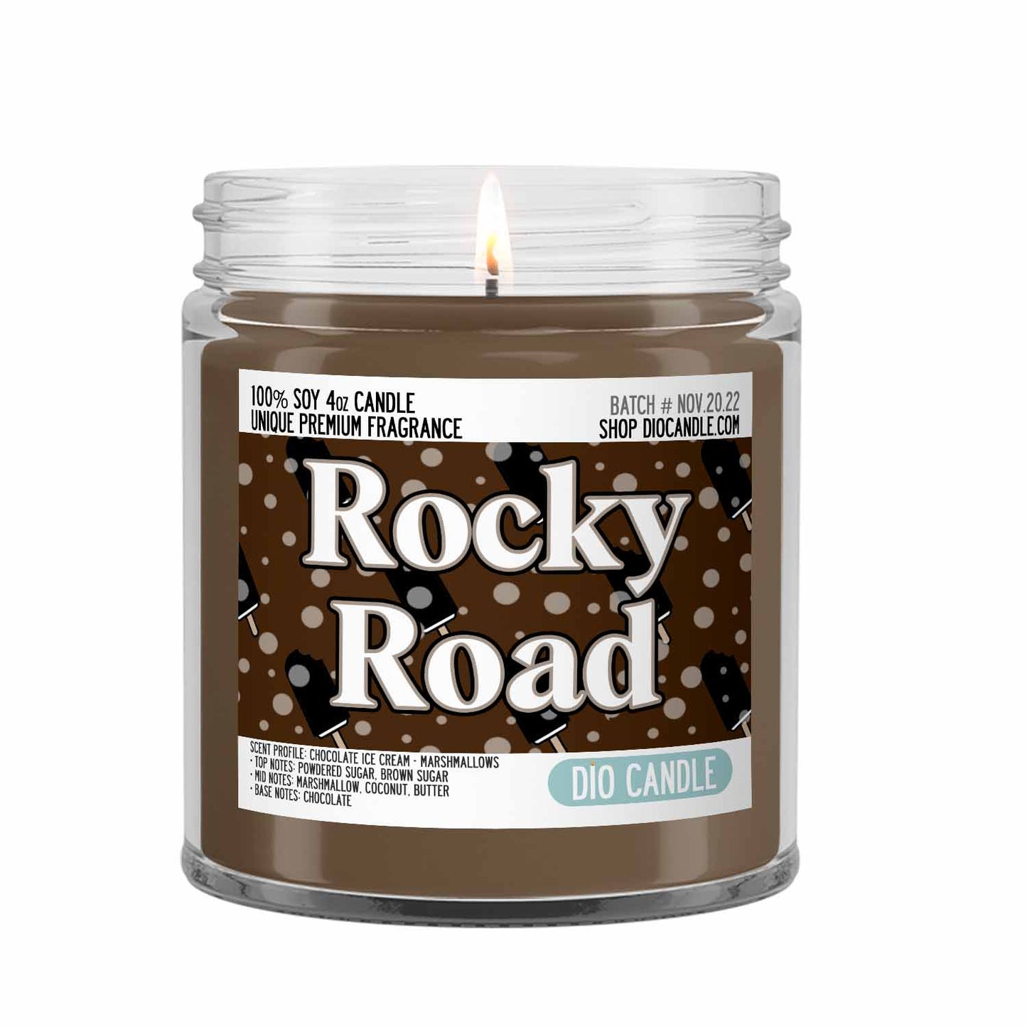 Rocky Road Ice Cream Candle