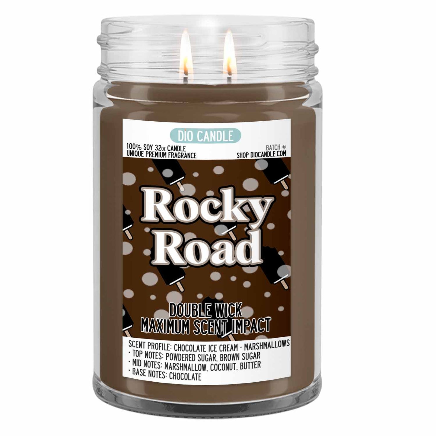 Rocky Road Ice Cream Candle