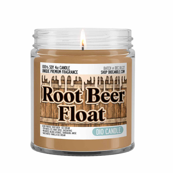 Root Beer Float Candle - Root Beer - Ice Cream Scented Soy - Dio Candle ...