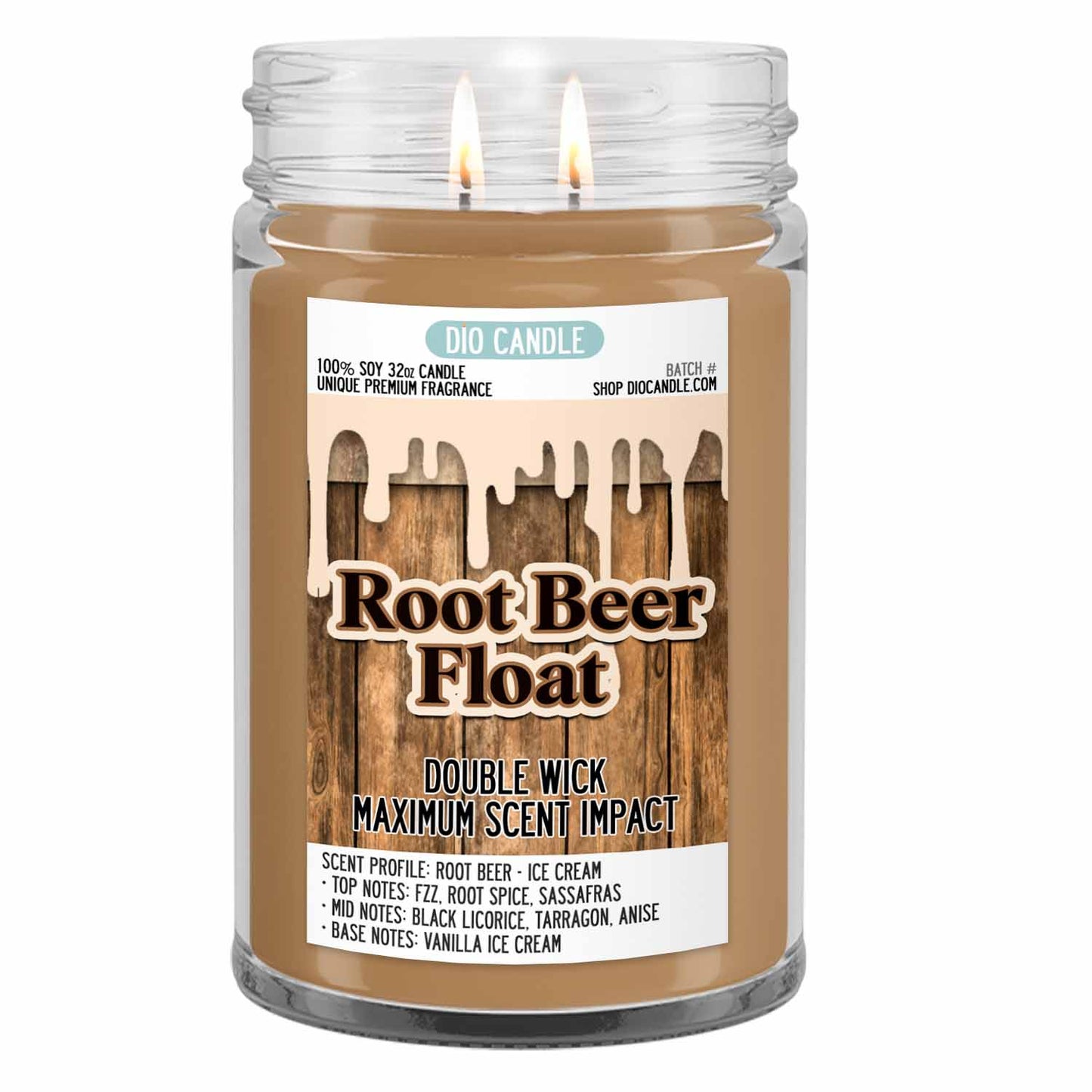 Root Beer Float Candle