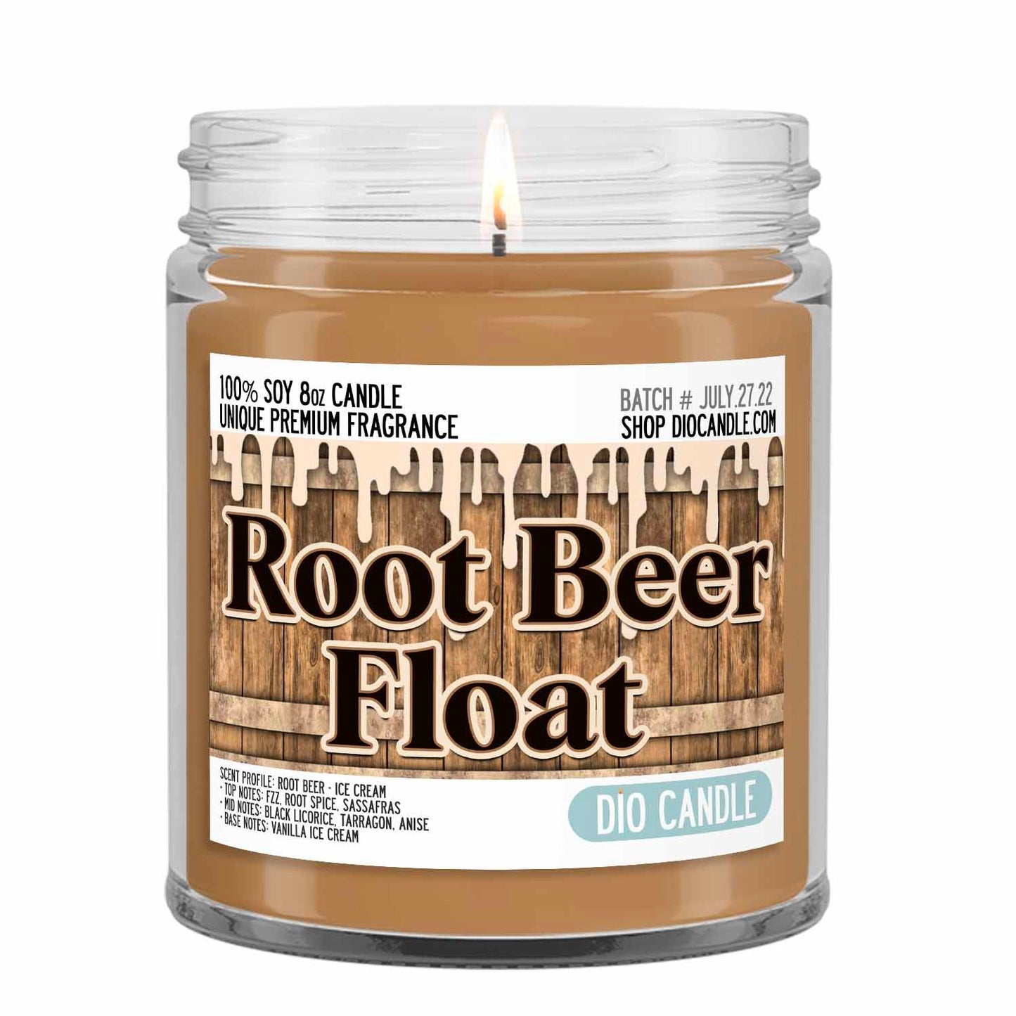 Root Beer Float Candle