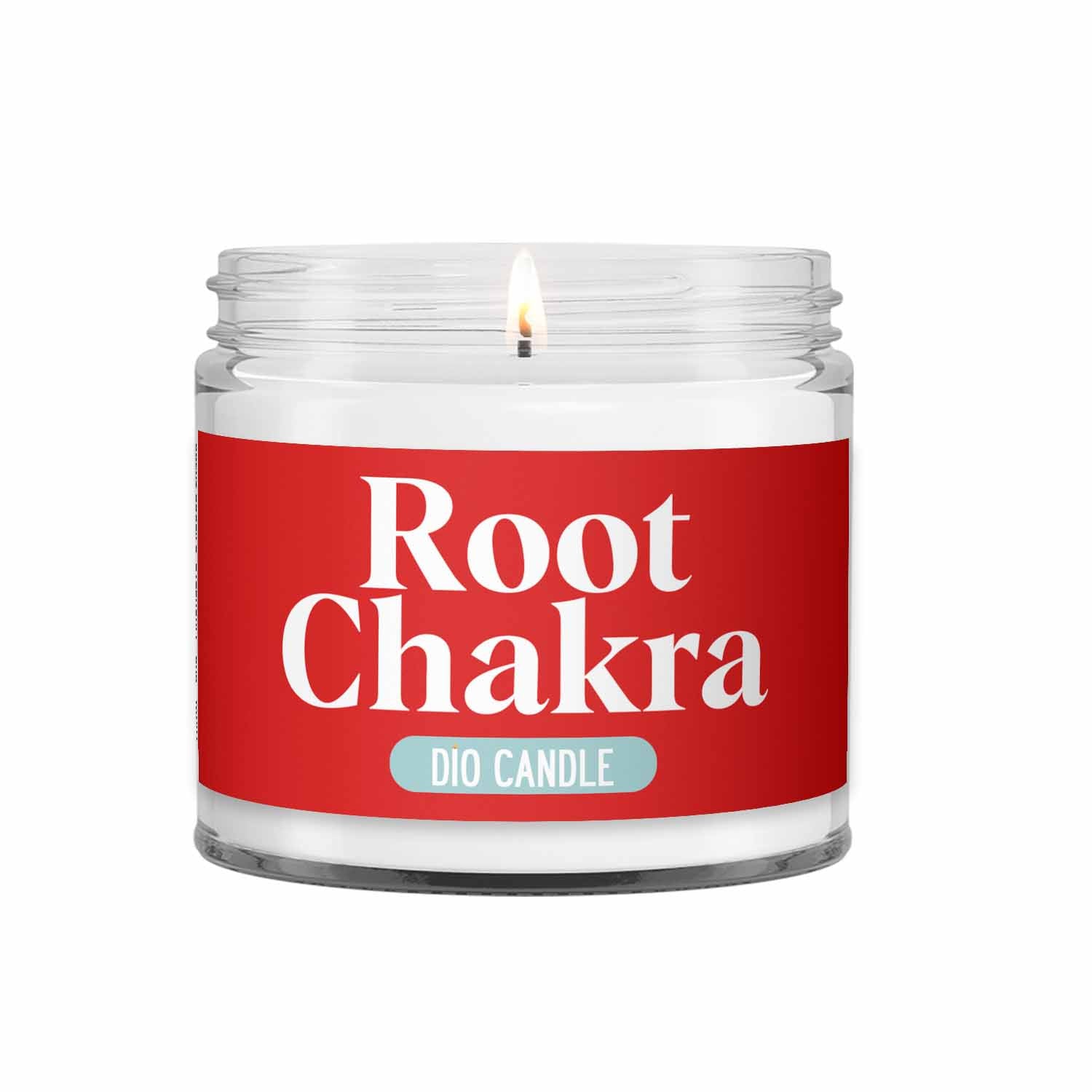 Root Chakra Crystal Candle