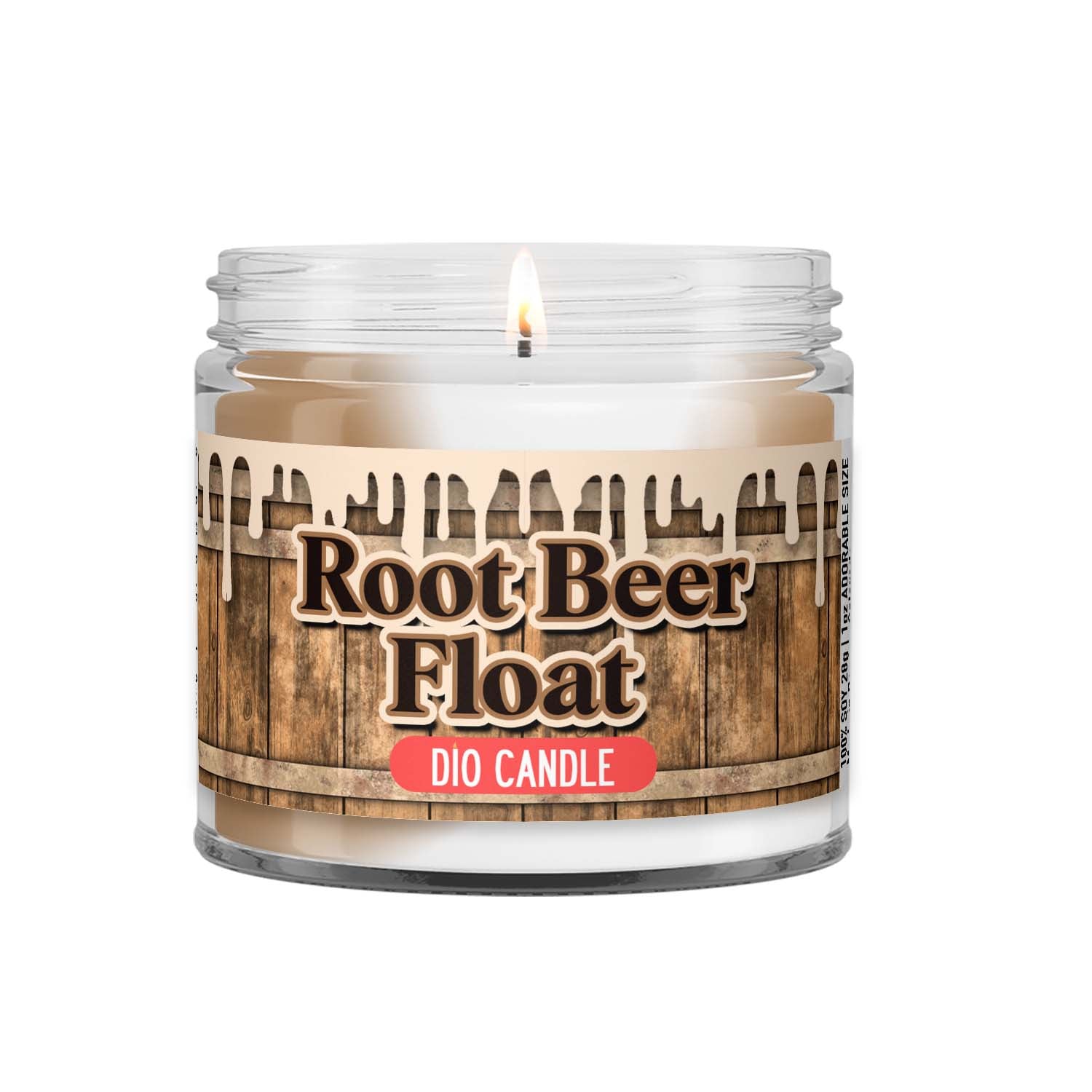 Root Beer Float Candle