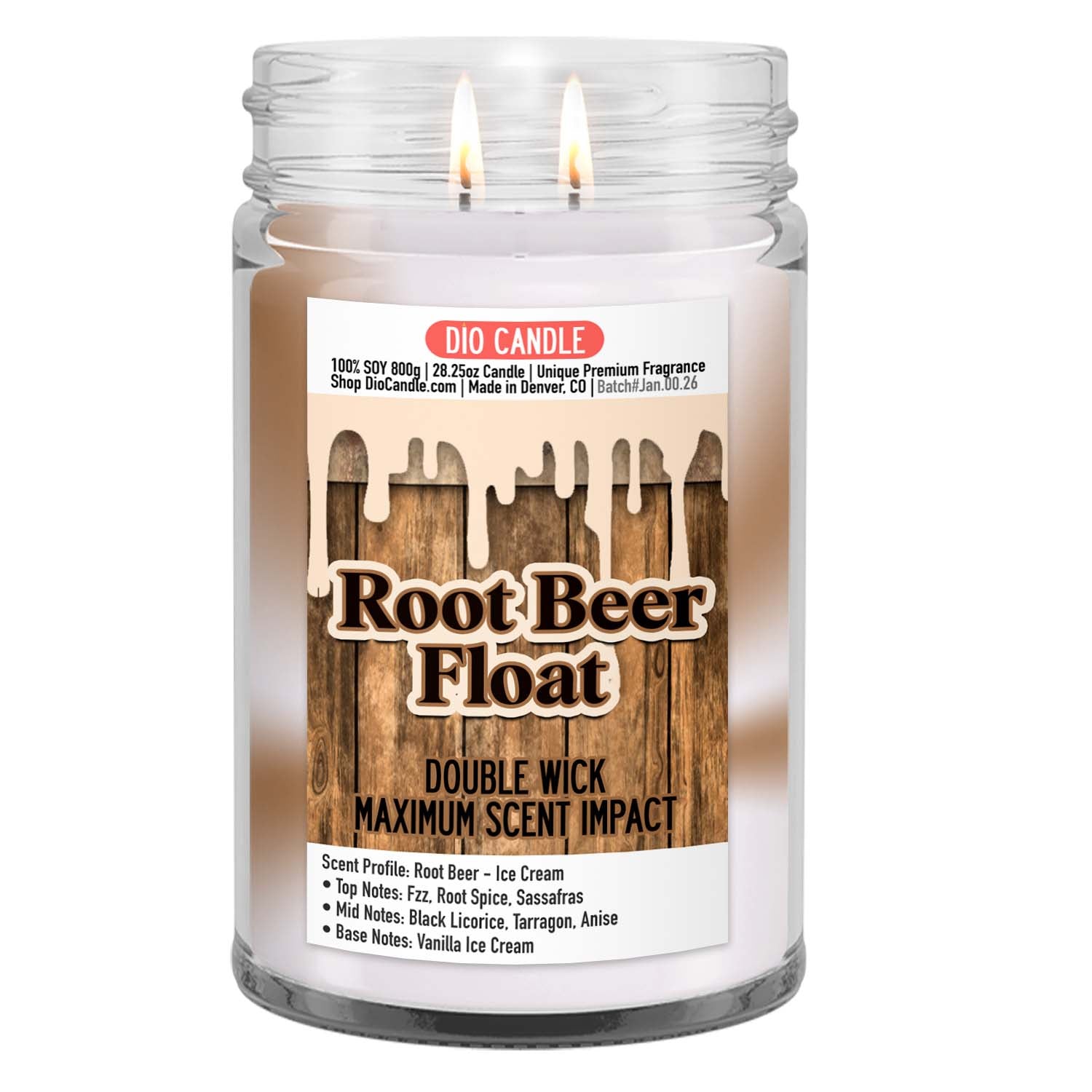 Root Beer Float Candle