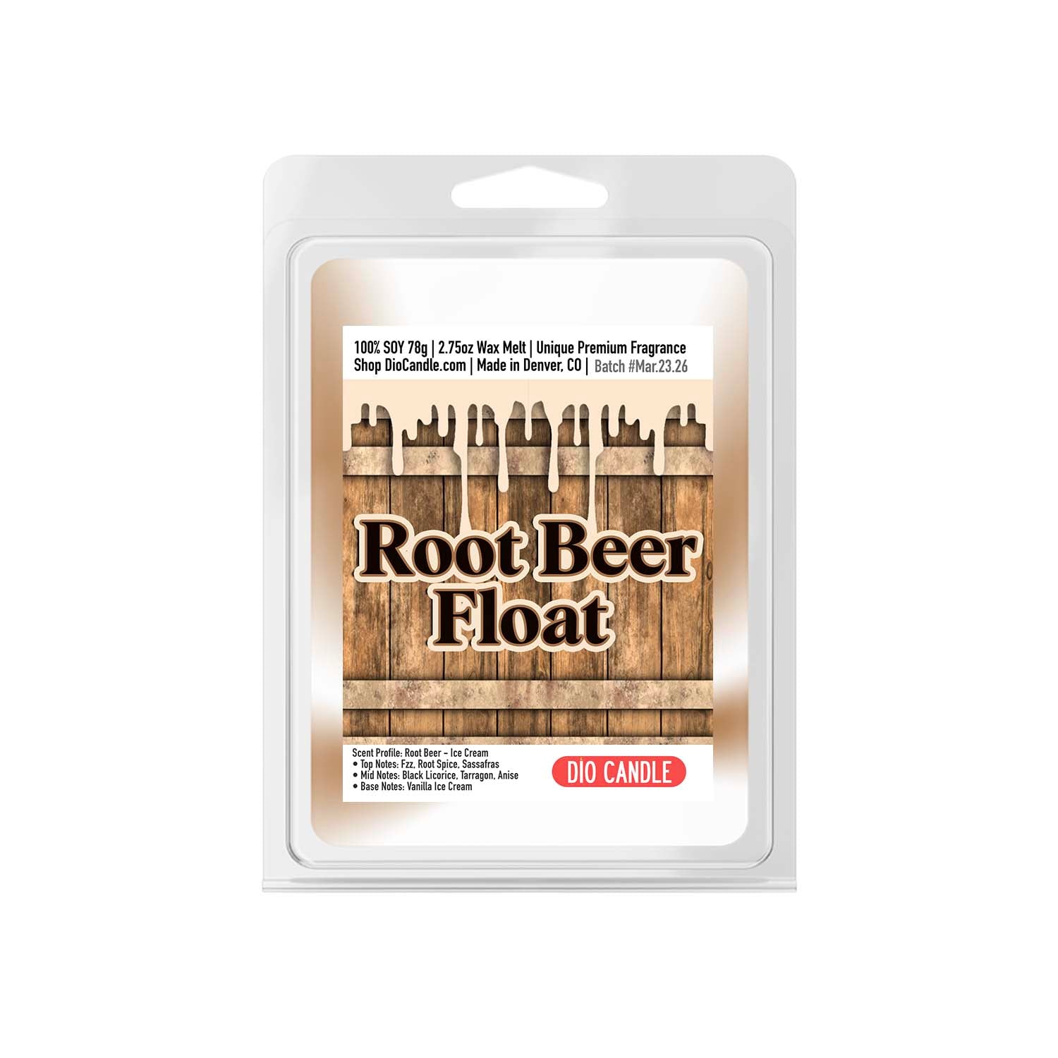 Root Beer Float Candle