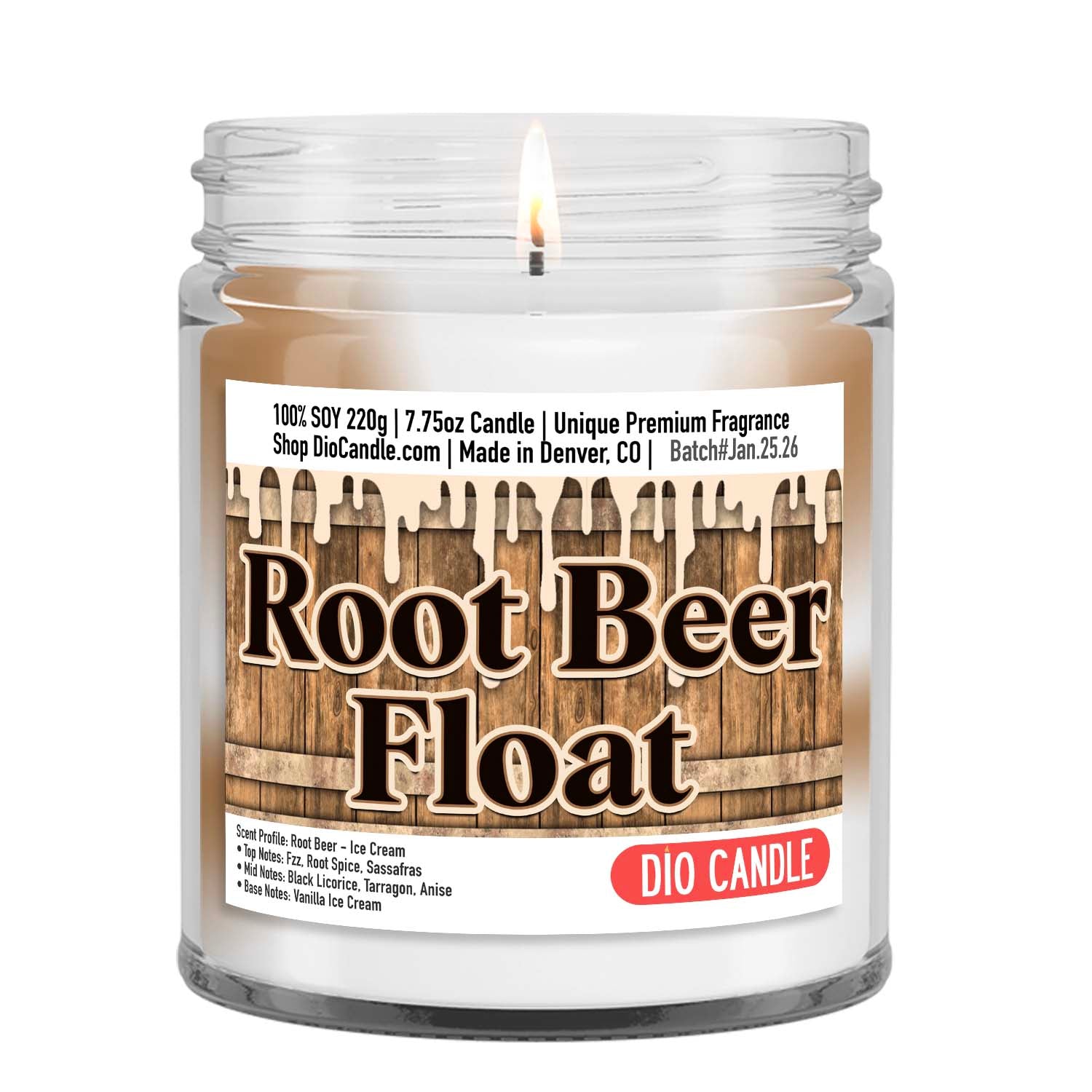 Root Beer Float Candle