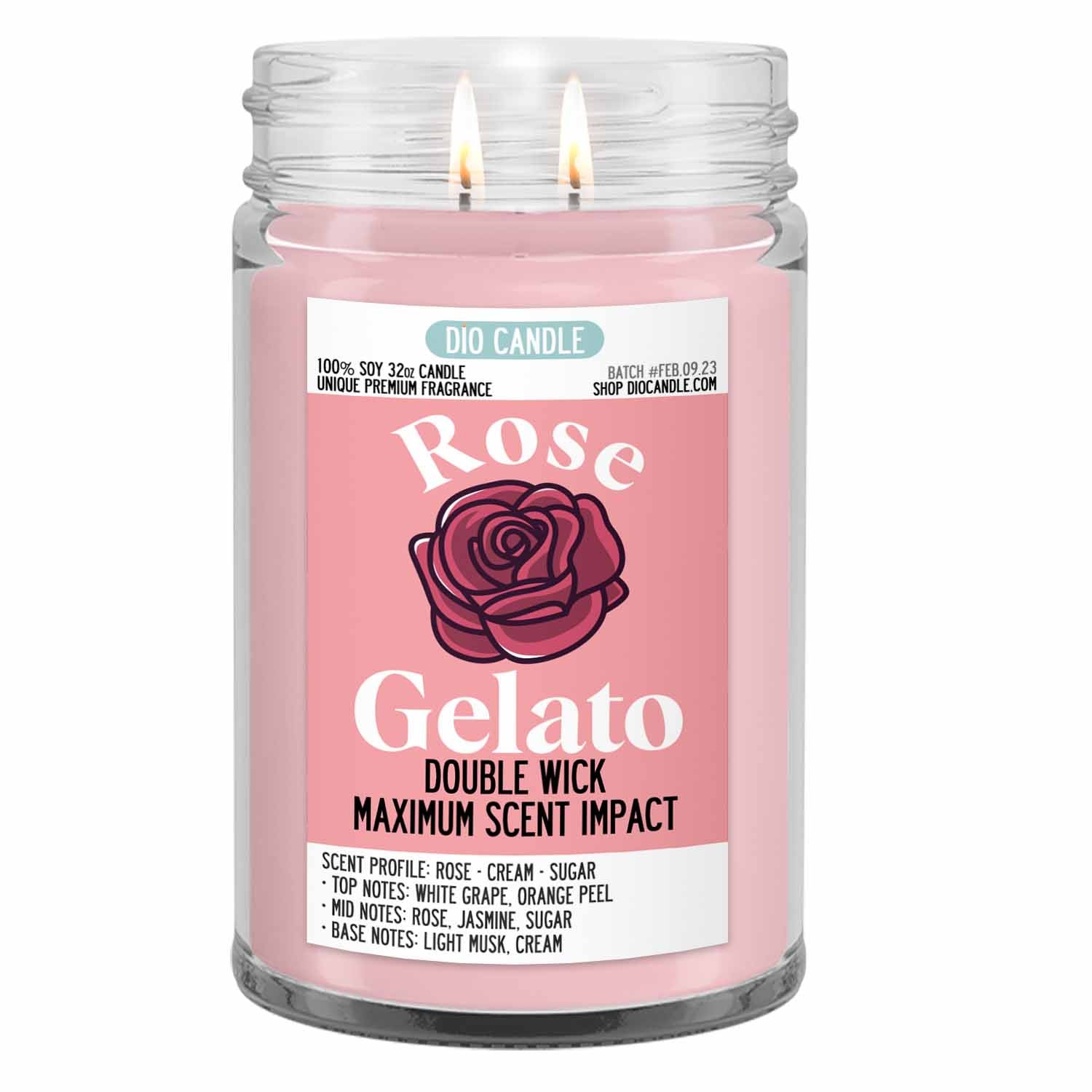 Rose Gelato Candle