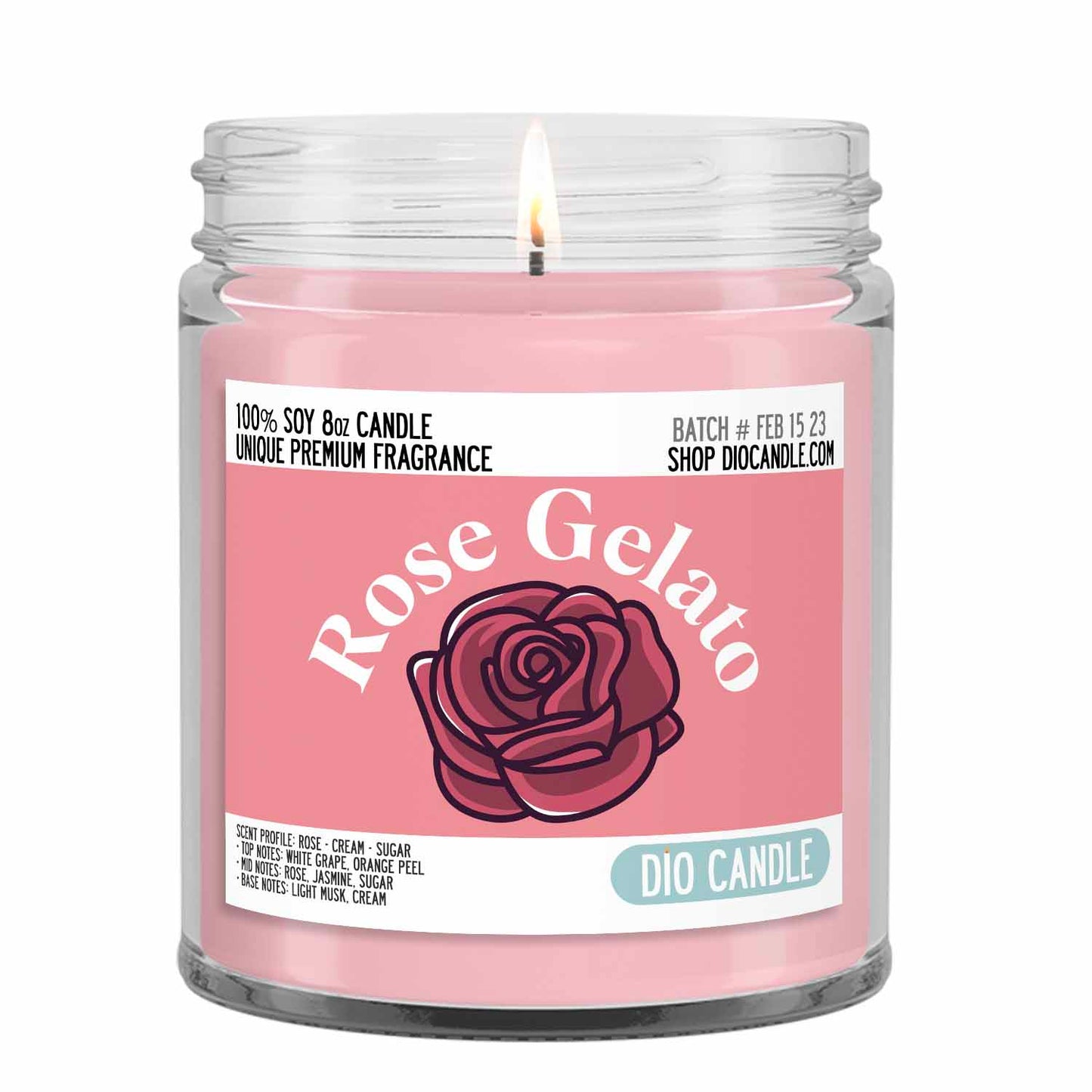 Rose Gelato Candle
