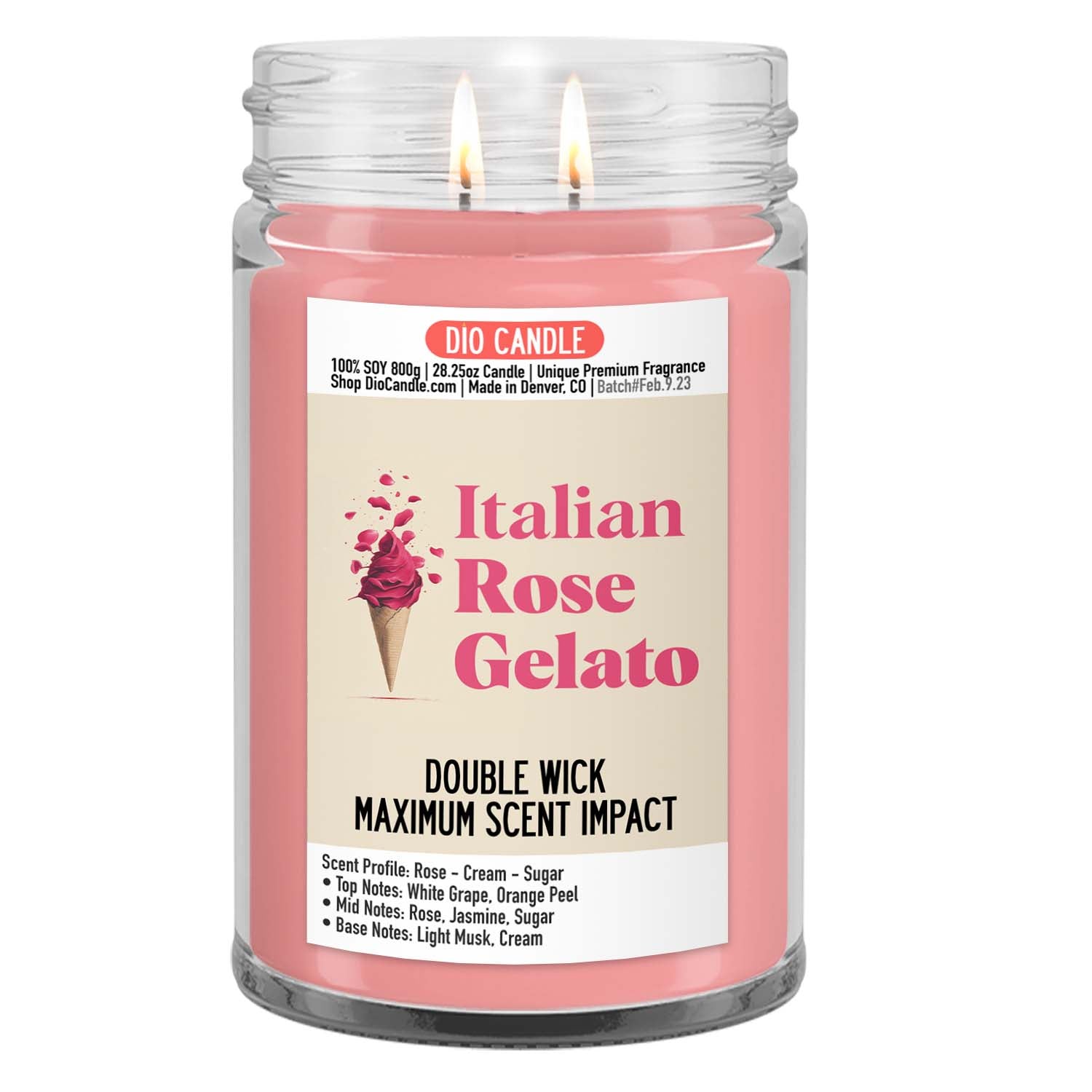 Rose Gelato Candle