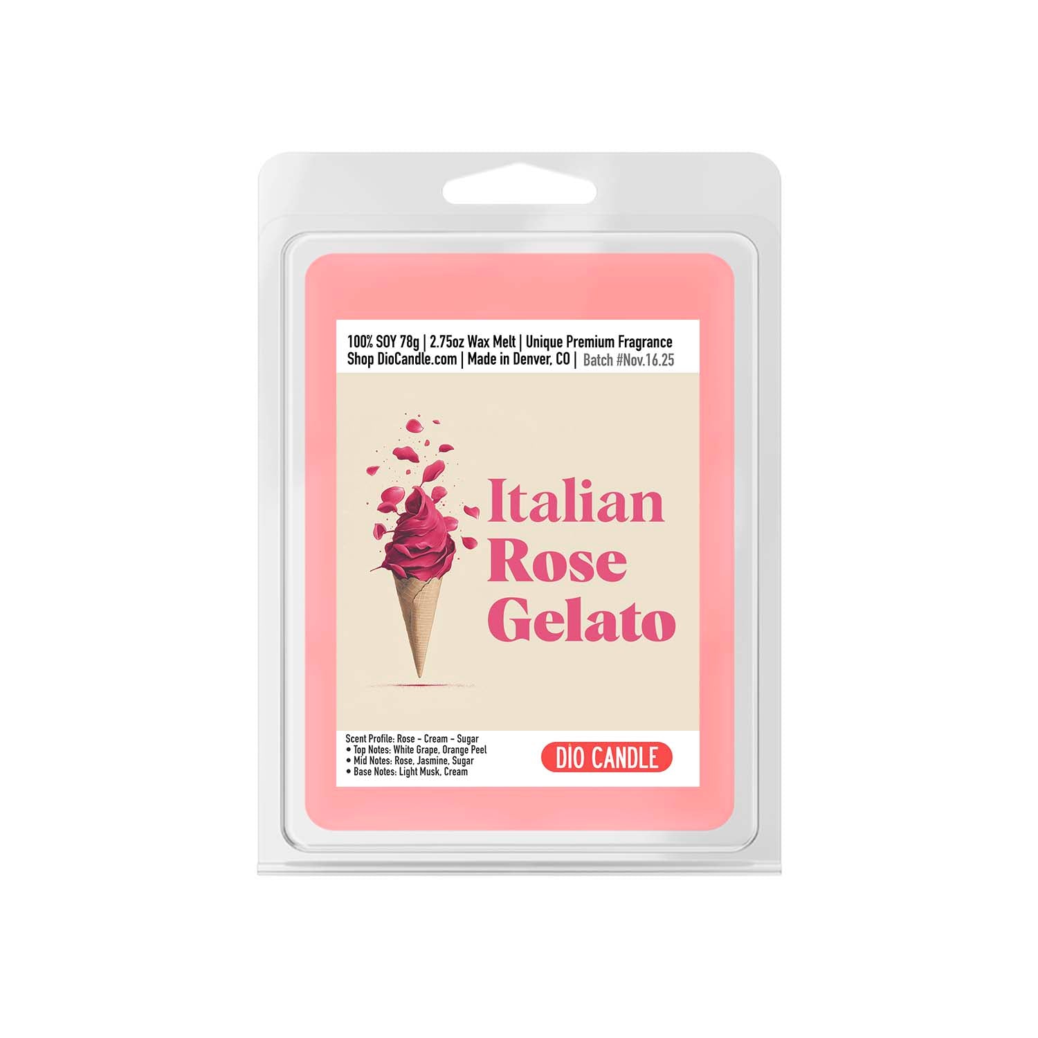 Rose Gelato Candle