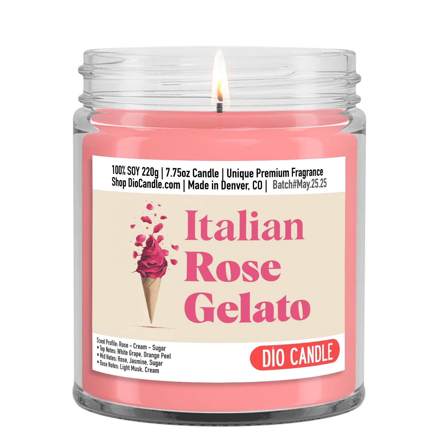 Rose Gelato Candle