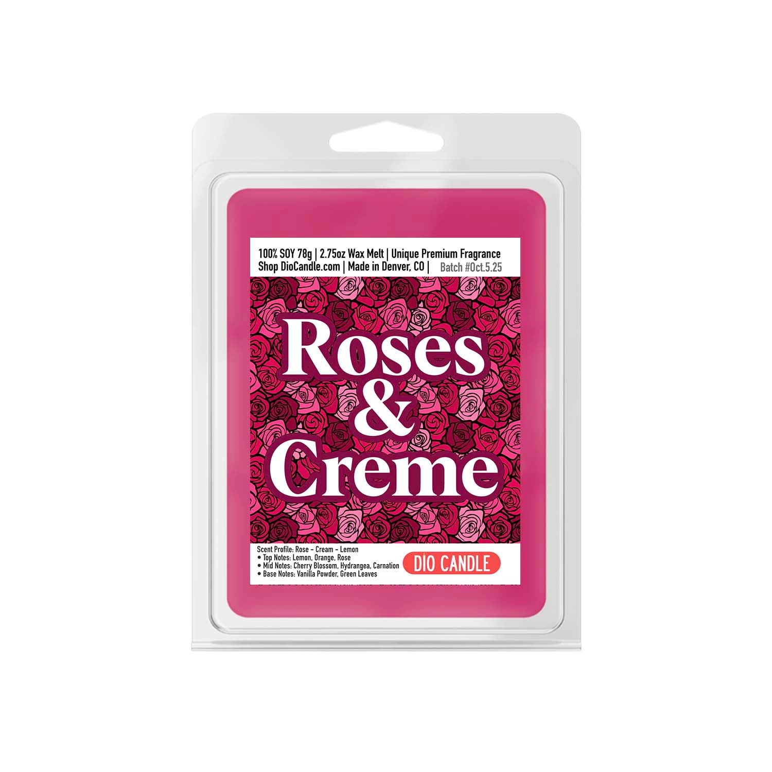 Roses and Creme Candle