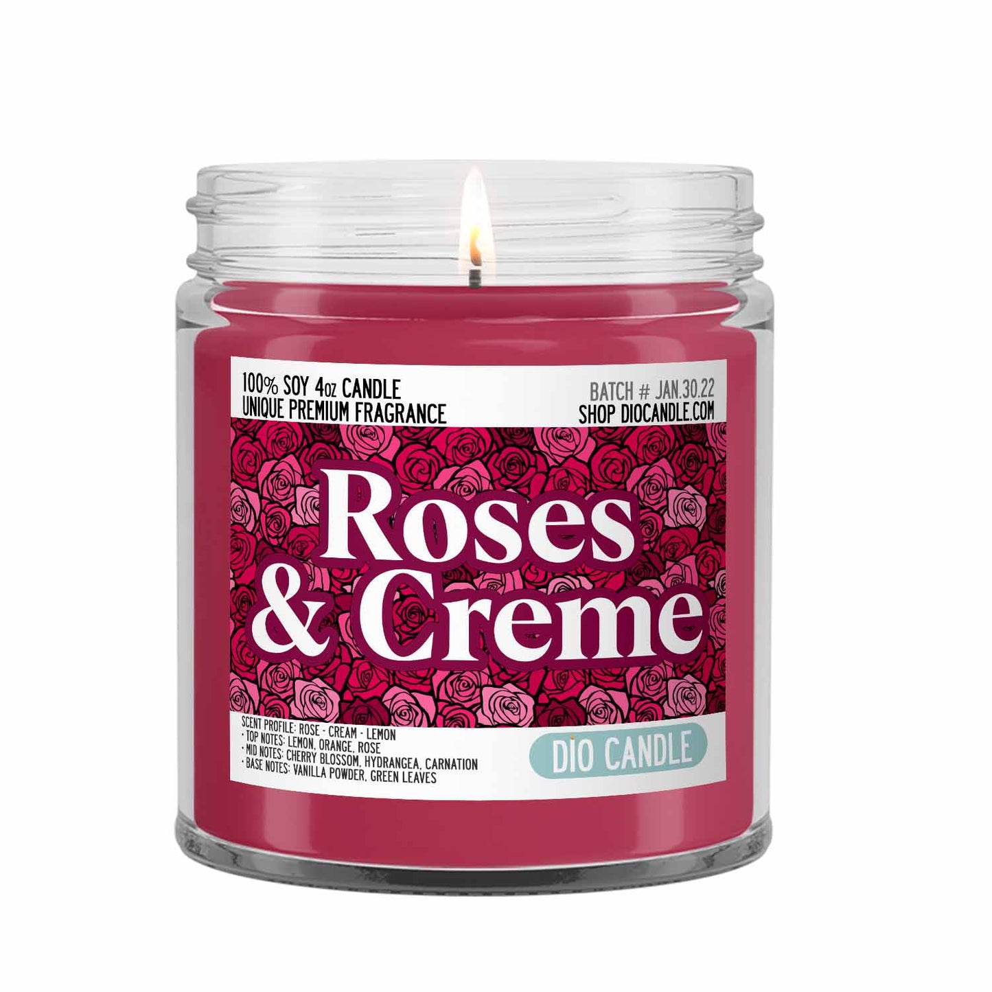 Roses and Creme Candle