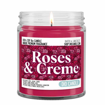 Roses and Creme Candle