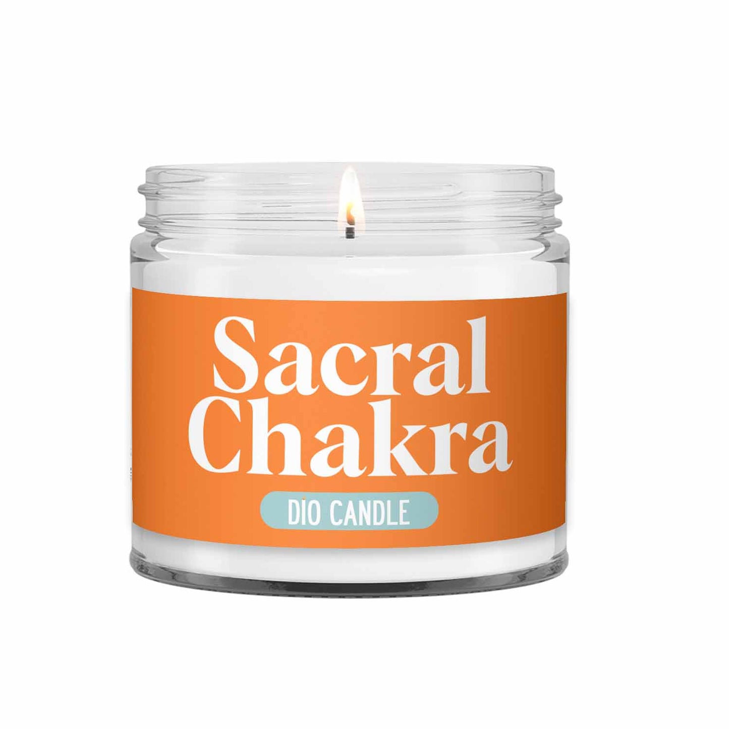 Sacral Chakra Crystal Candle