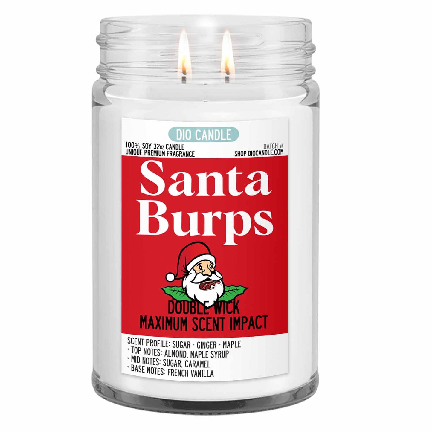 Santa Burps Candle