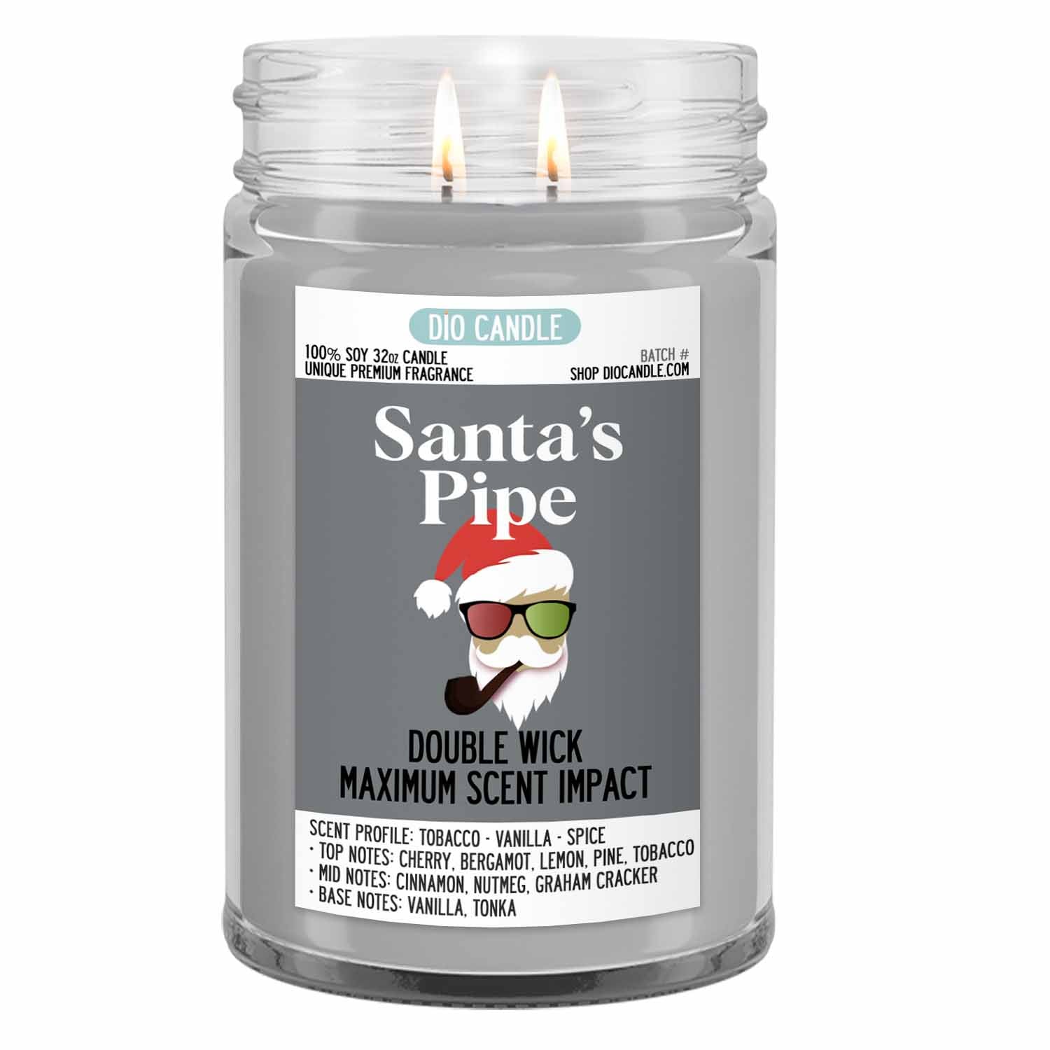 Santa's Pipe Candle