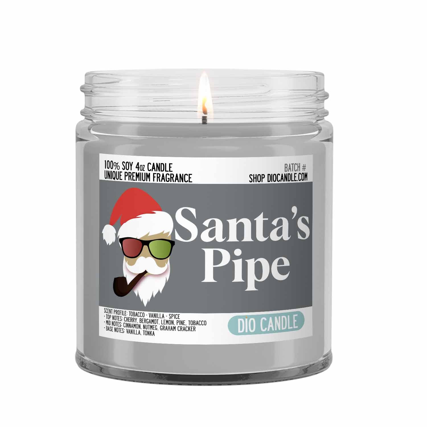 Santa's Pipe Candle