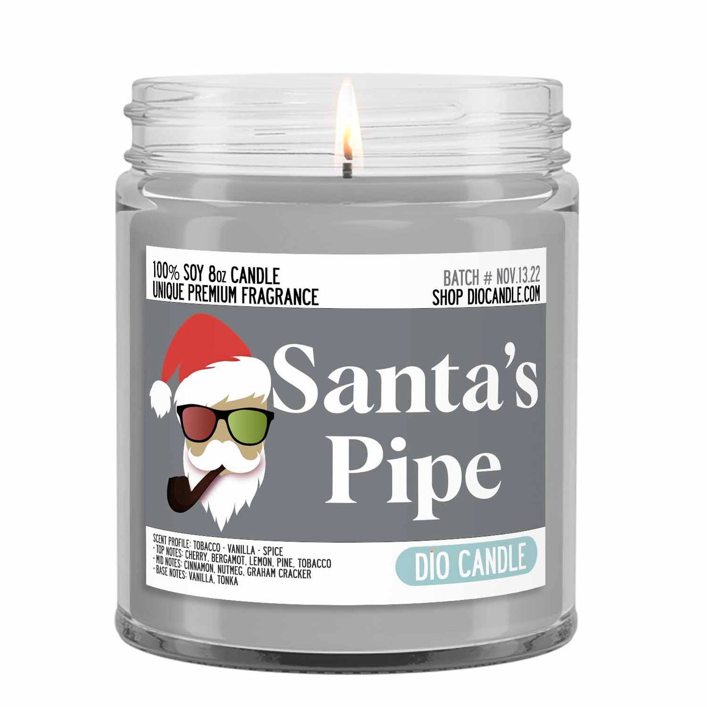 Santa's Pipe Candle