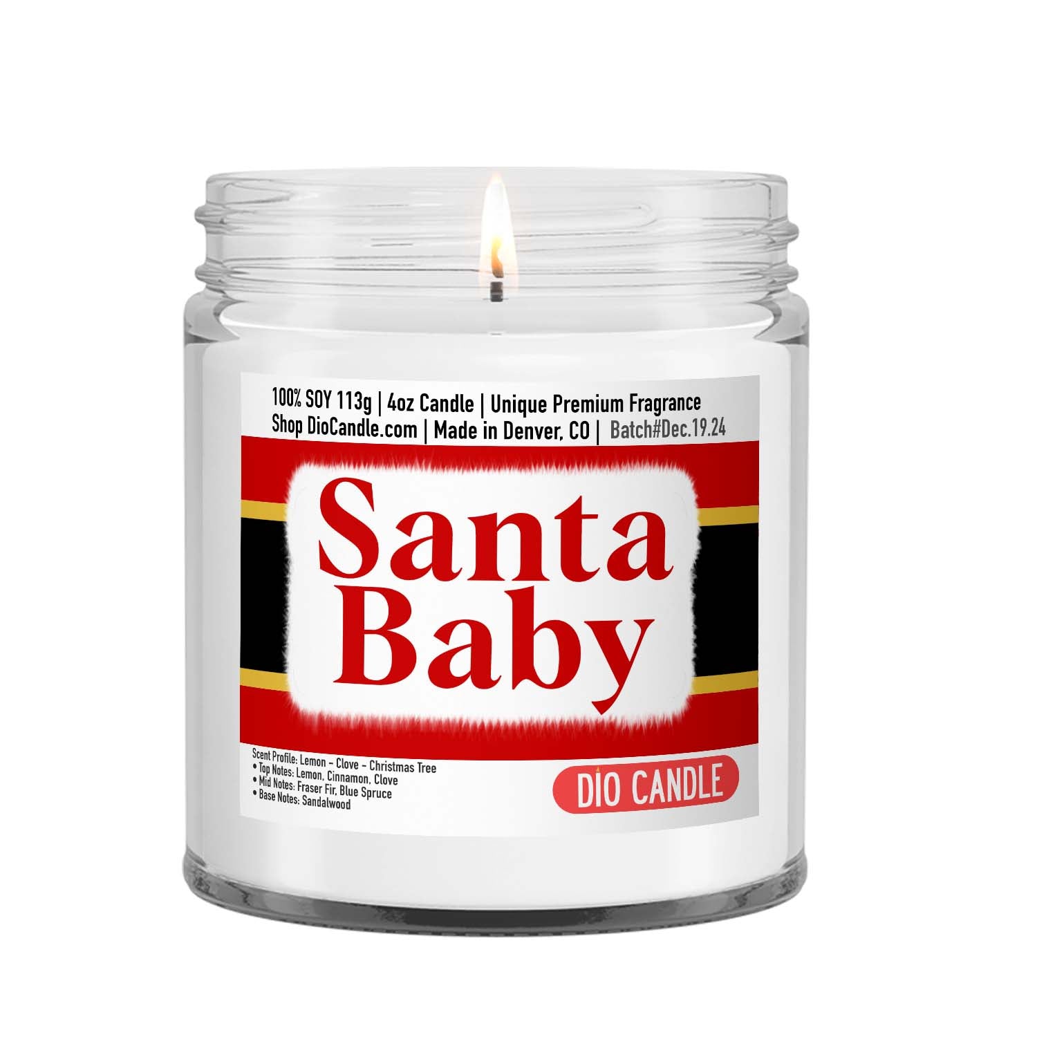 Santa Baby Candle