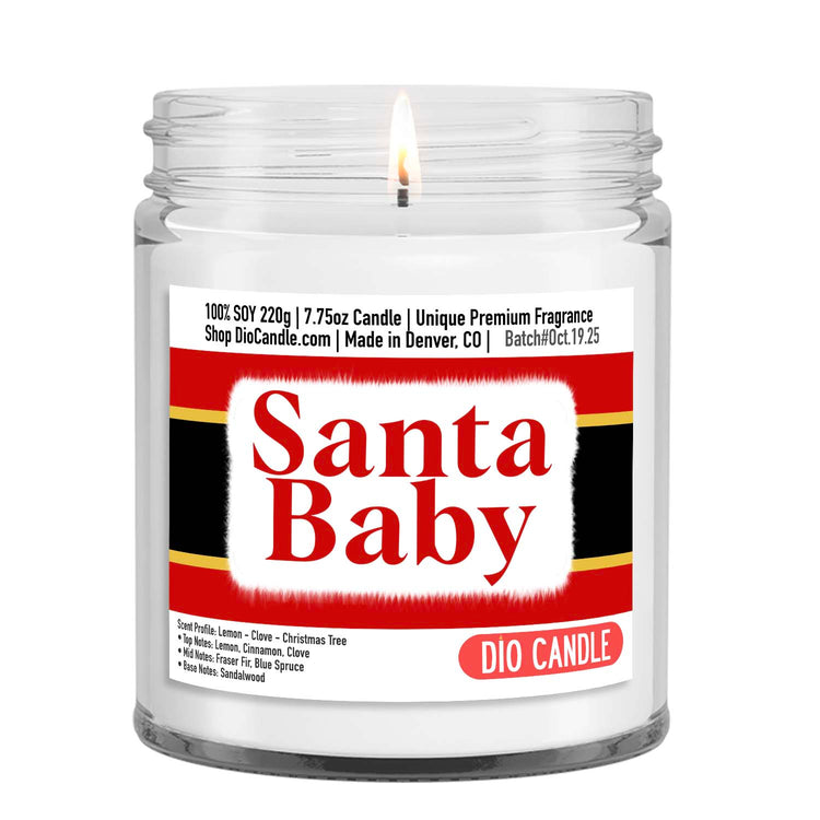 Santa Baby Candle