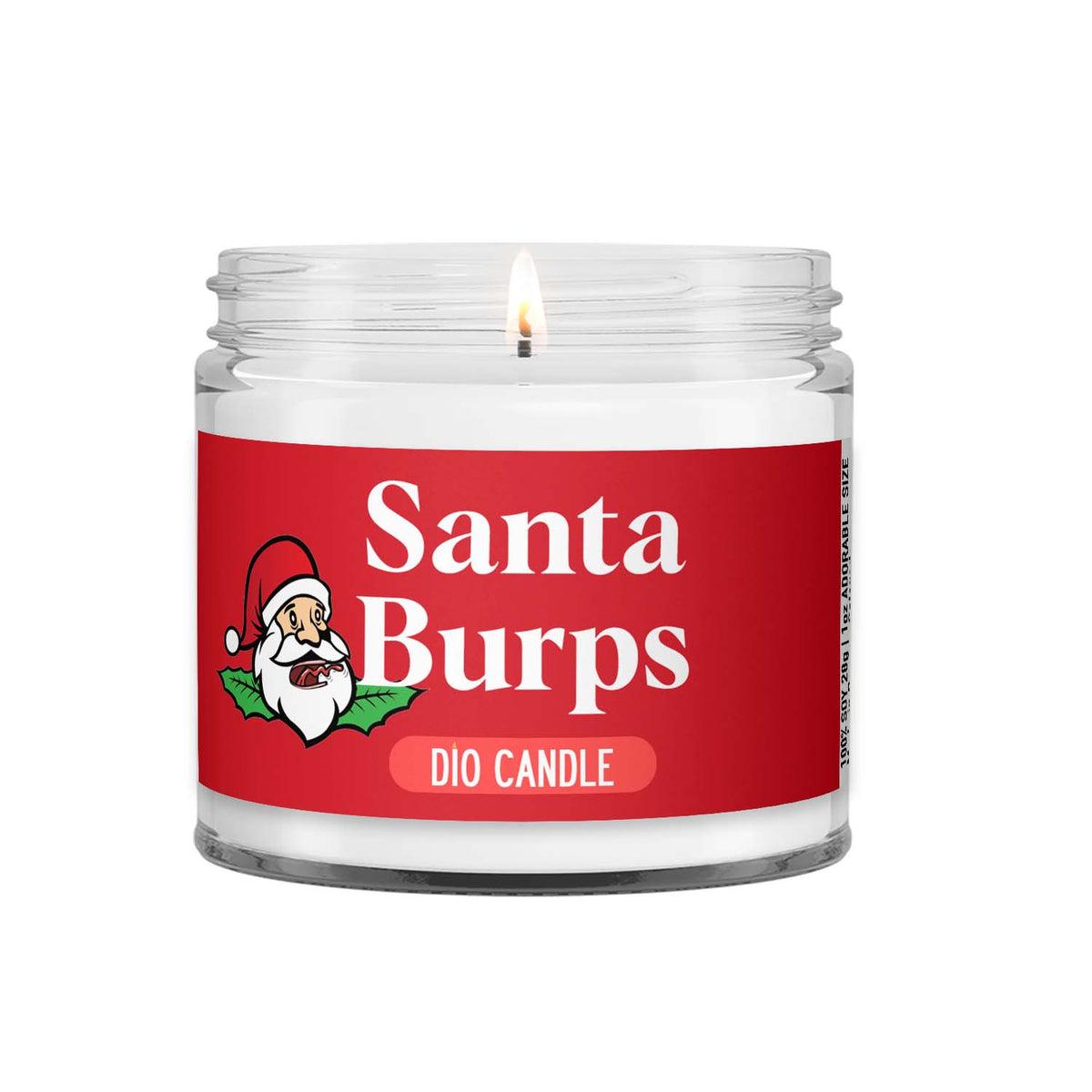 Santa Burps Candle