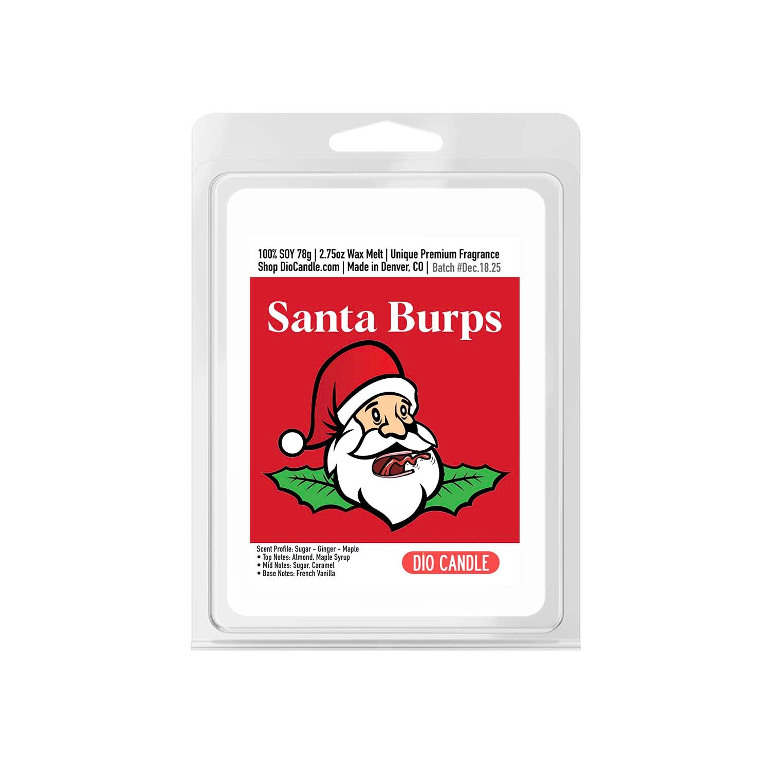 Santa Burps Candle